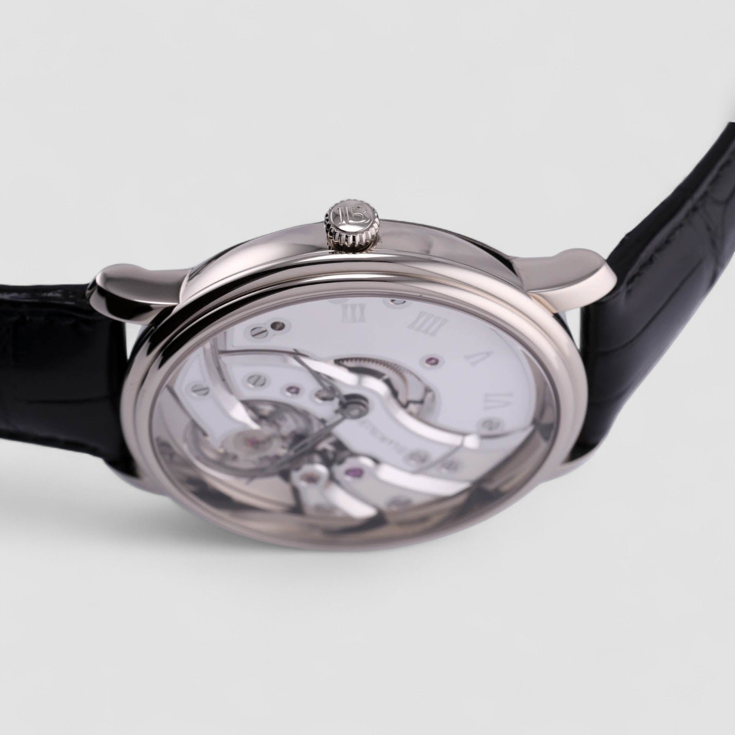 Villeret Mouvement Invers 18K White Gold