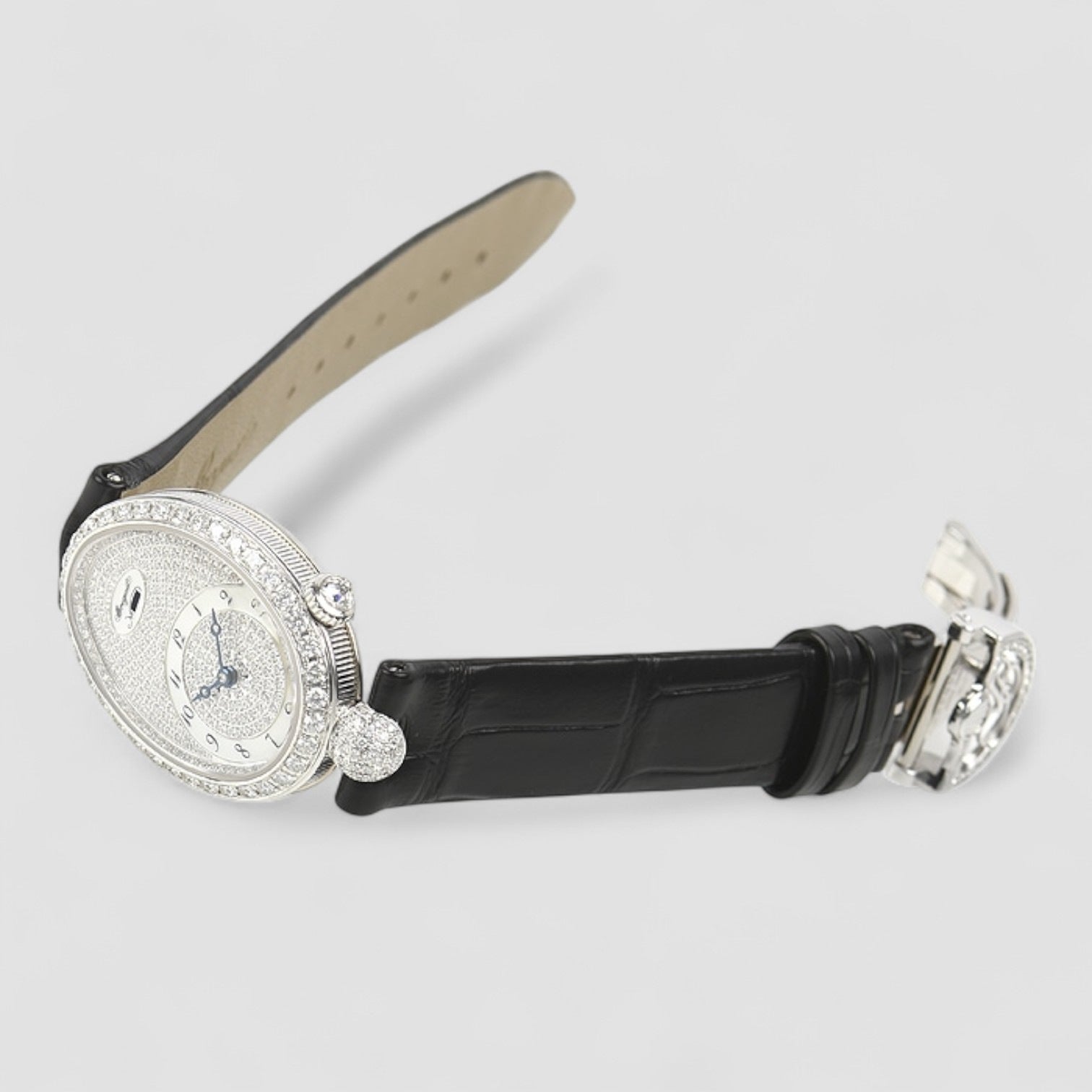 Reine de Naples Automatic Mini Pave Diamond Dial Women's Watch