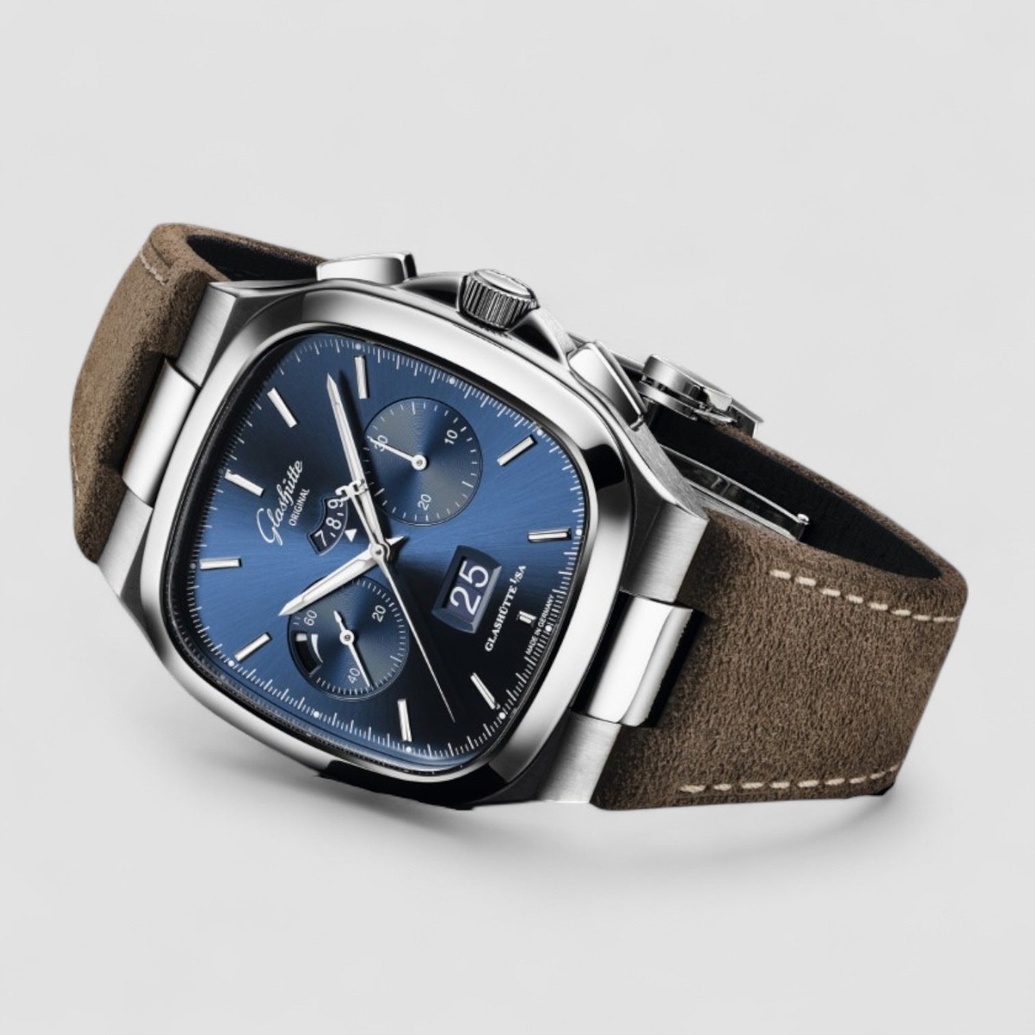 Vintage Seventies Chronograph Panorama Date Men's Watch