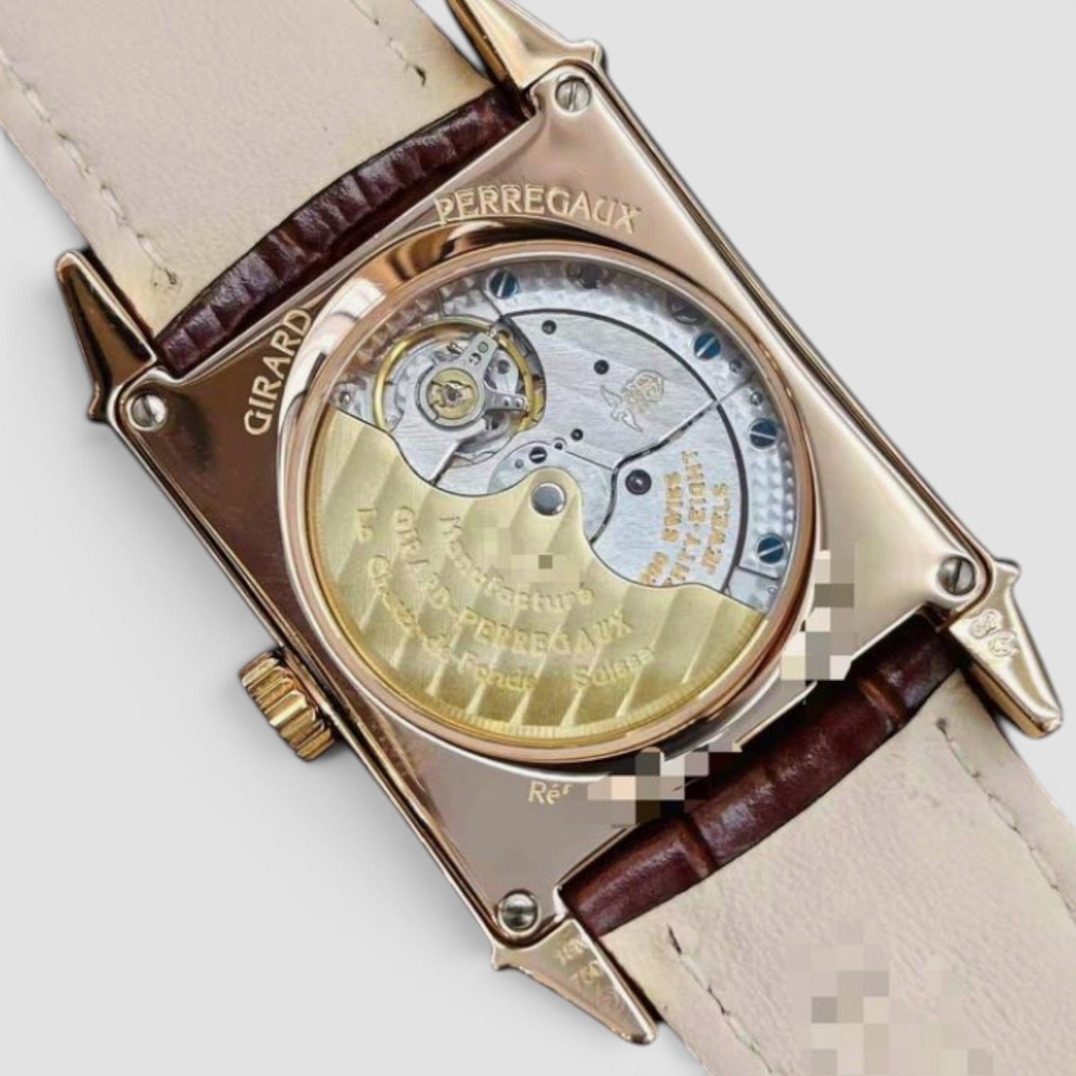 Vintage 1945 18K Rose Gold White Dial