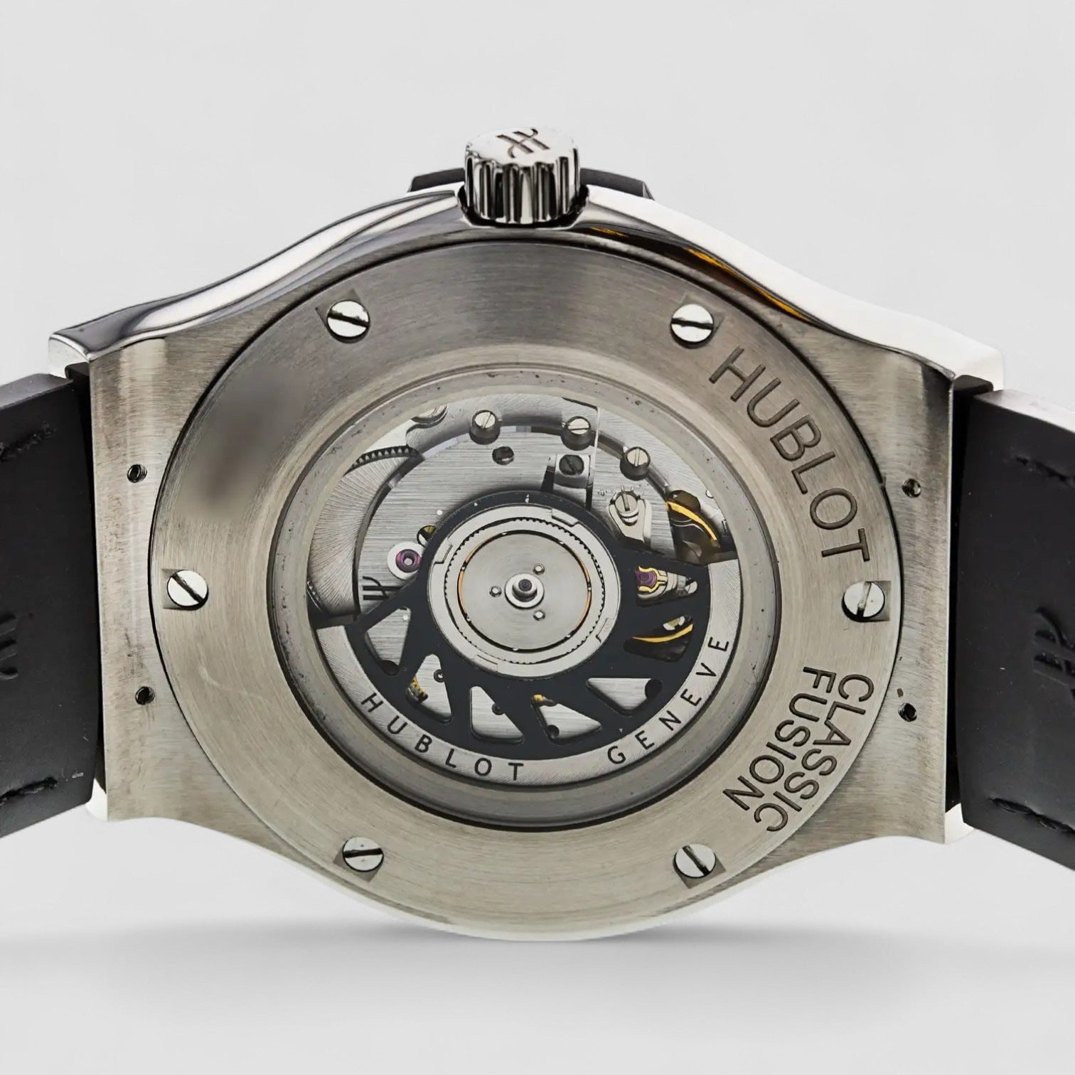 Classic Fusion Black Index Titanium & Rubber 45mm