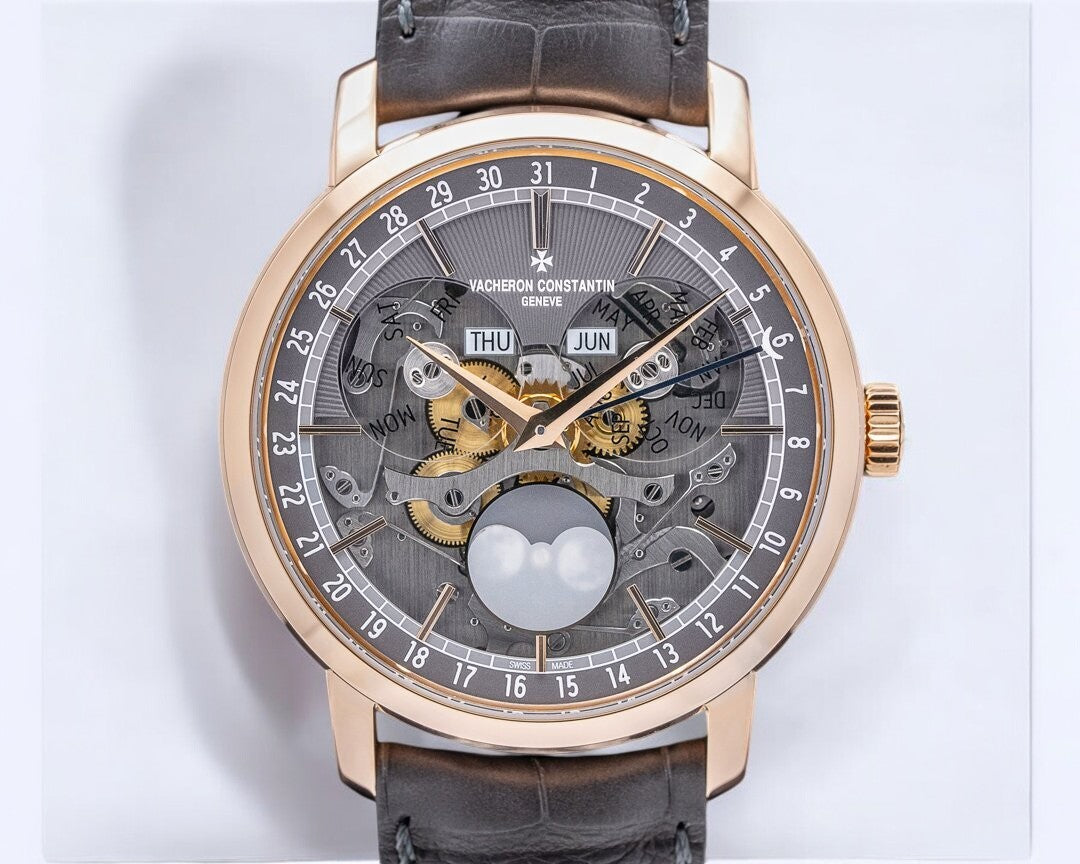 Traditionnelle Complete Calendar Openface 18K Rose Gold