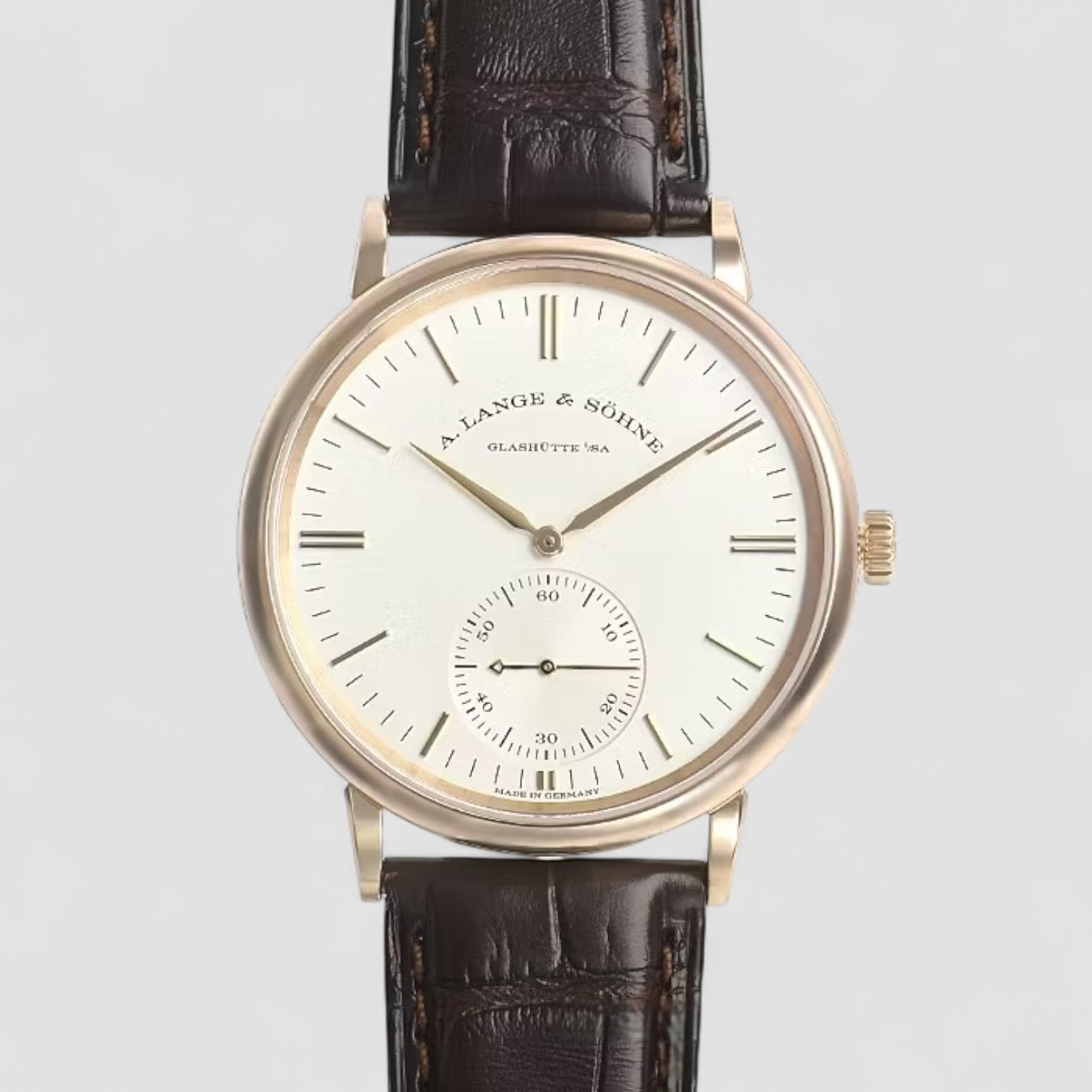 Saxonia 18kt Pink Gold Automatic Silver Dial Men's Watch