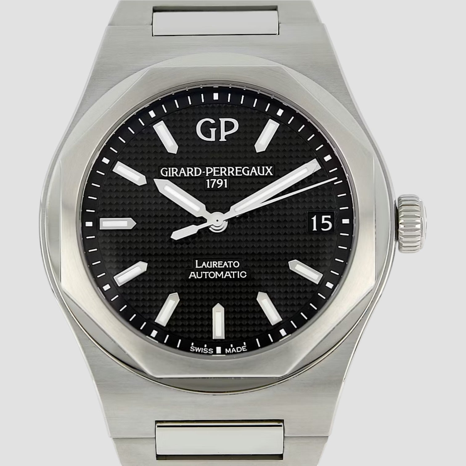 Laureato 42mm Stainless Steel Black Dial
