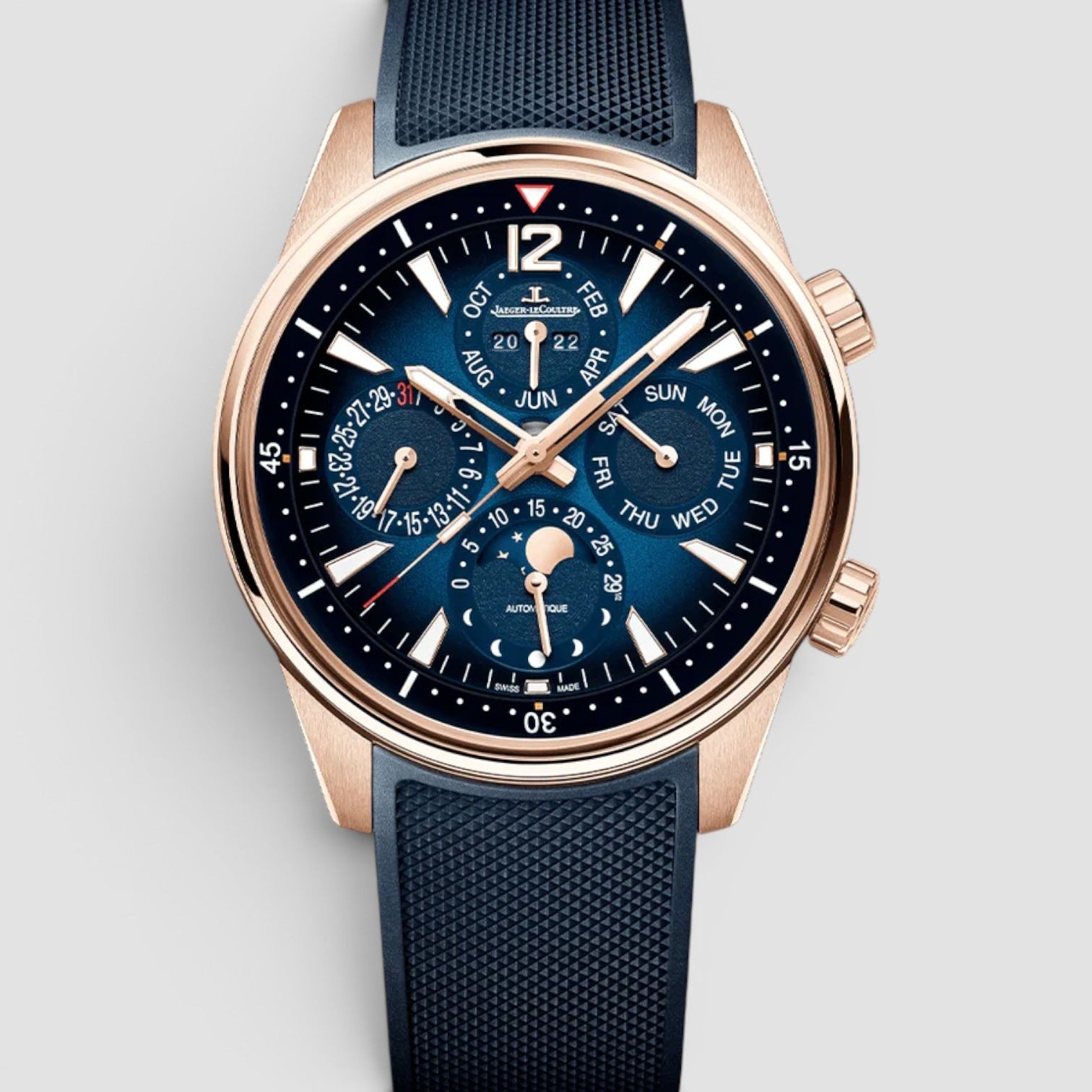 Polaris Perpetual Calendar 42mm 18K Pink Gold Blue Dial