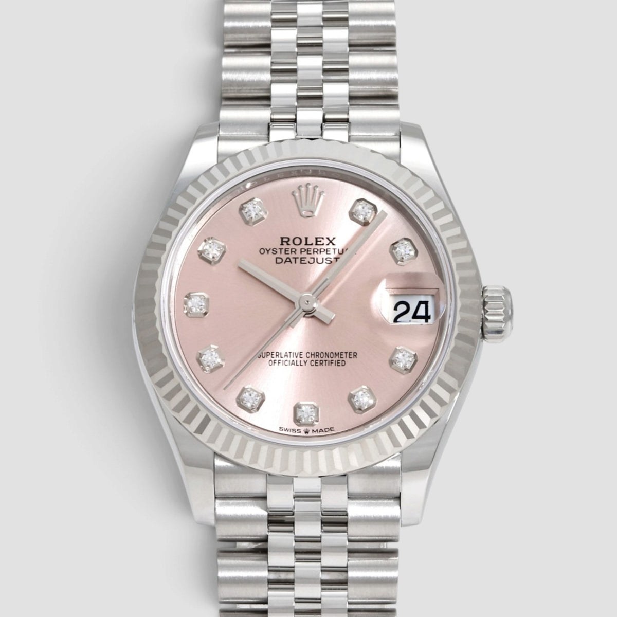 Datejust 31 Pink Diamond Dial Jubilee