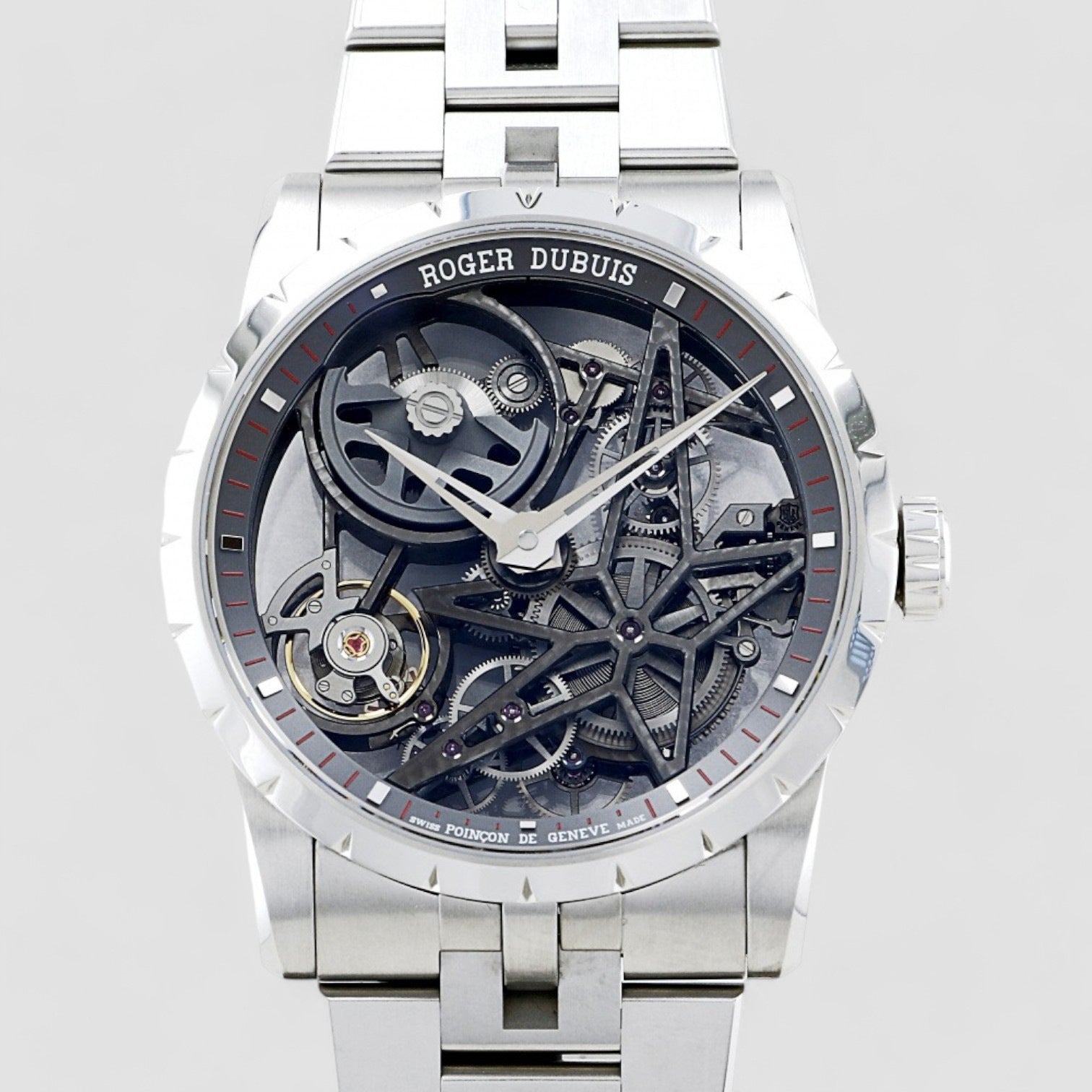 Excalibur 42 Skeleton Micro-Rotor Automatic SS / SS RARE