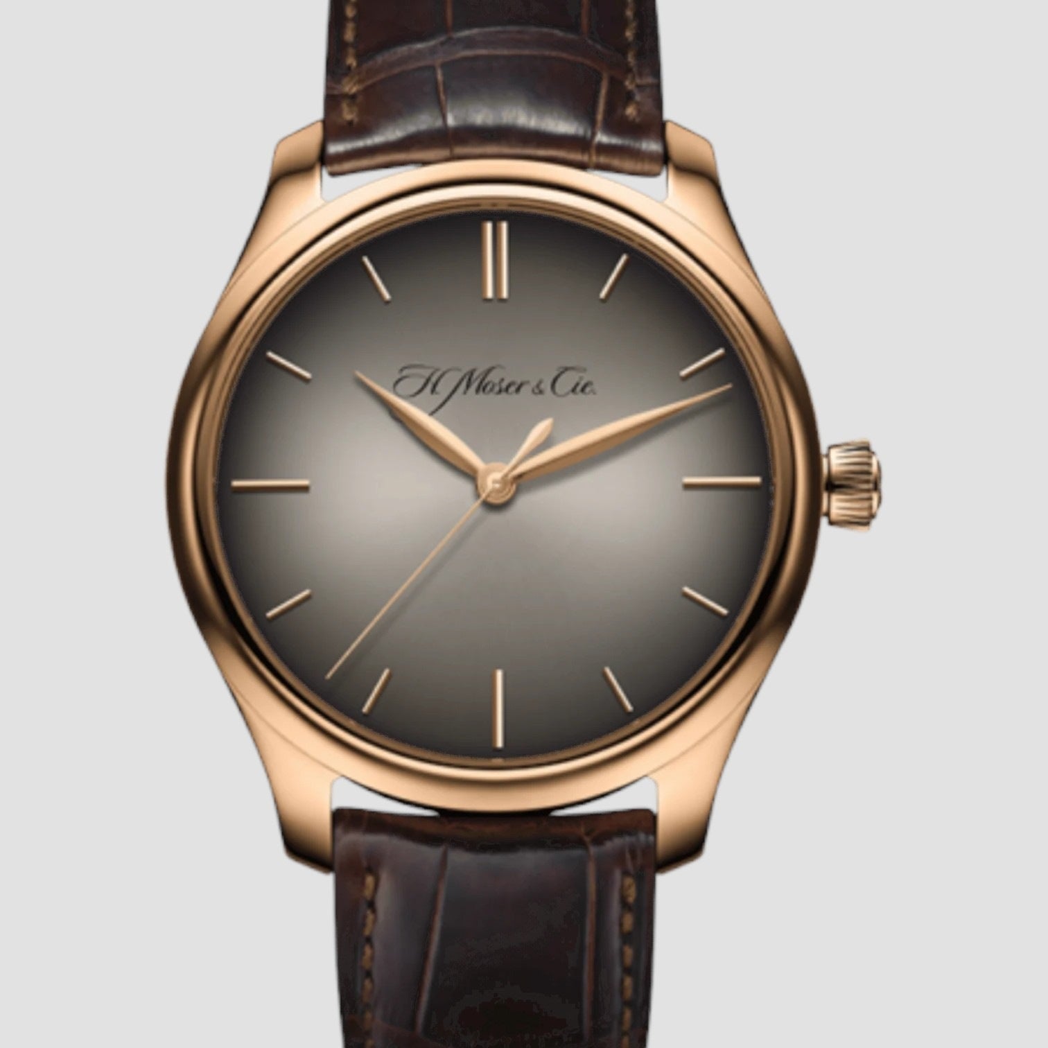 Endeavour Centre Seconds Rose Gold Grey Fume Dial