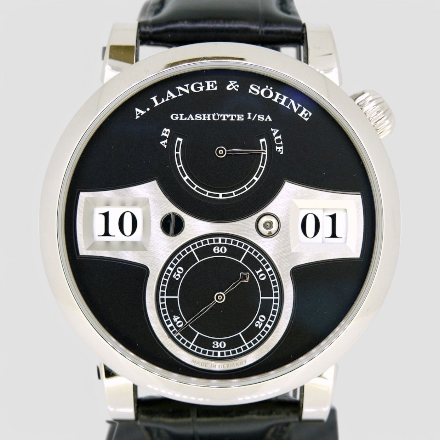 Zeitwerk 18K White Gold Black Dial