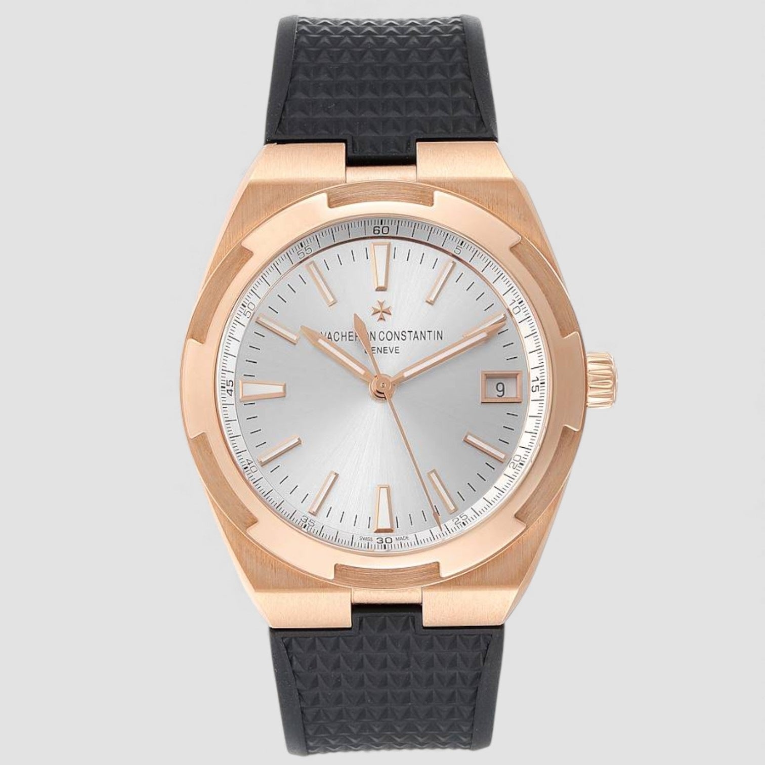 Overseas 4500v Automatic 41mm Silver Dial Rose Gold