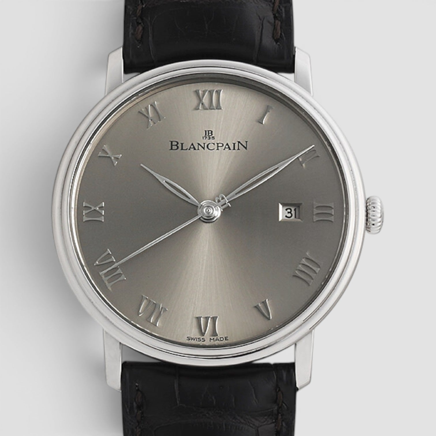 Villeret Ultra-Slim Ultraplate 40mm White Gold Grey Dial