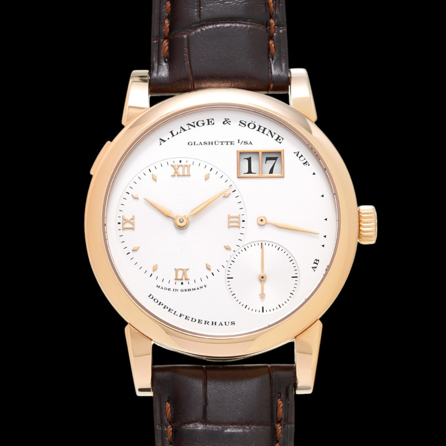 Lange 1 18K Rose Gold Silver Dial