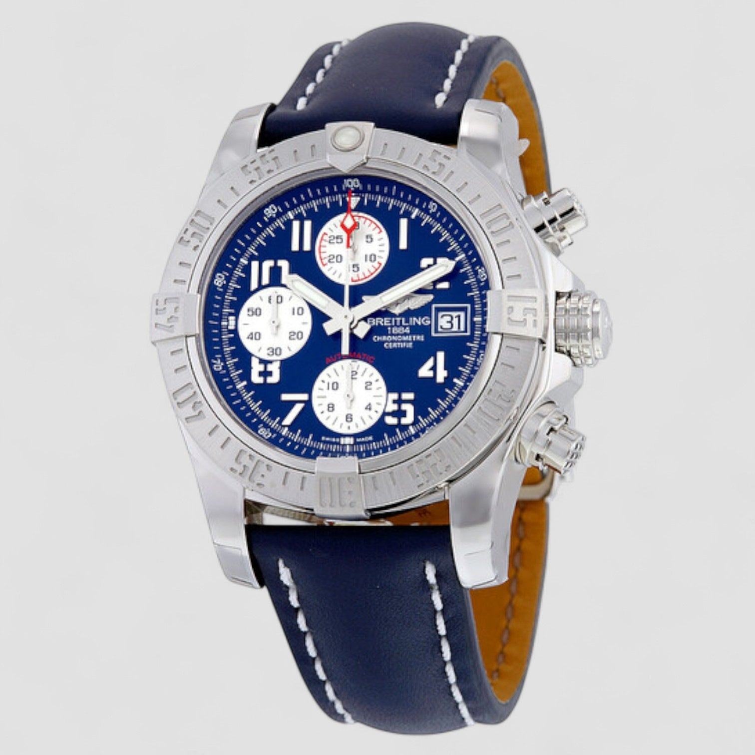 Avenger II Automatic Blue Dial Blue Leather Men's Watch