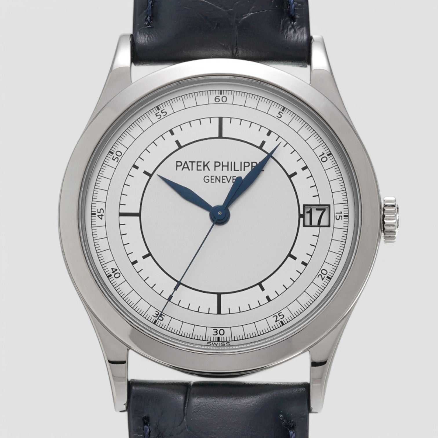 Calatrava 18K 5296G White Gold Sector Dial