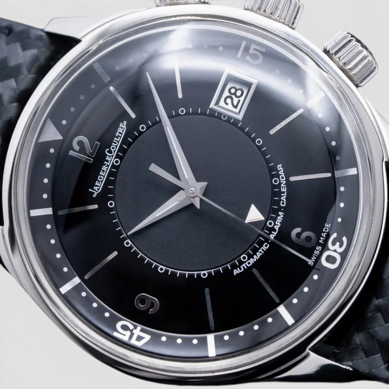 Polaris Memovox Tribute to Polaris 42mm Platinum Black Dial