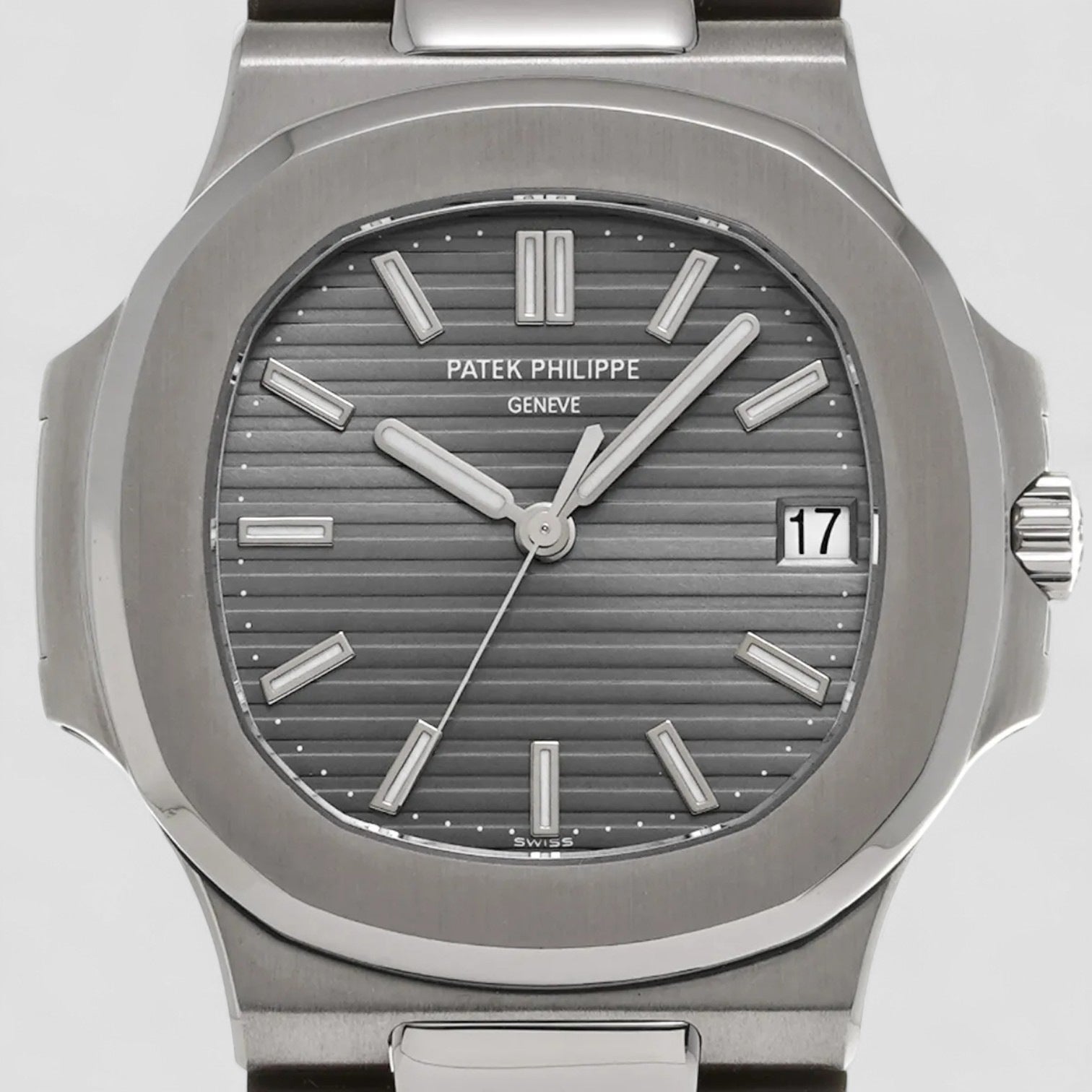 Nautilus Grey Dial 18K White Gold