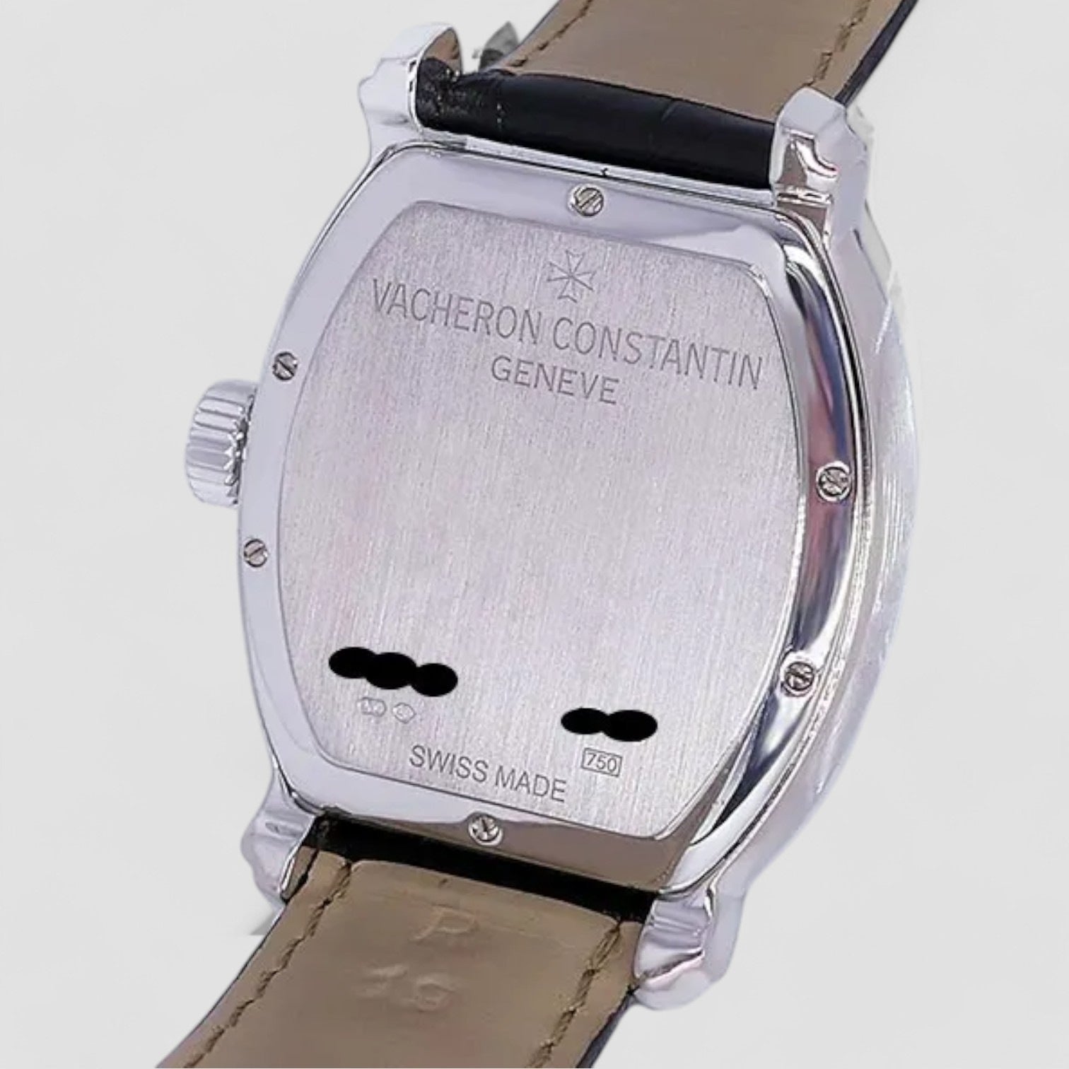 Malte Tonneau Dual Time 18K White Gold / Deployment