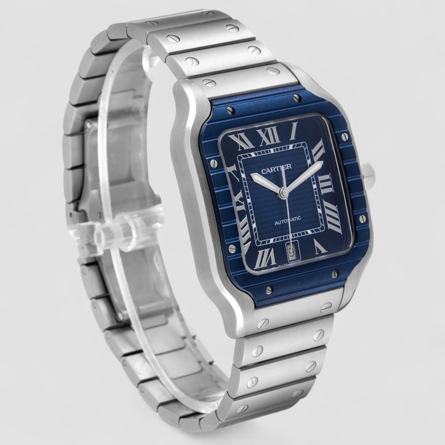 Santos De Cartier Blue Dial