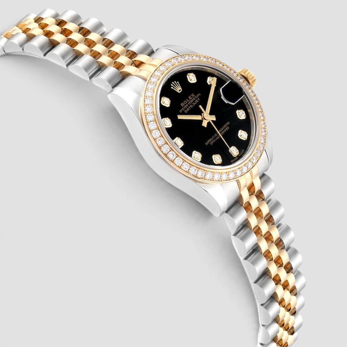 Datejust 31 Black Diamond Dial Jubilee
