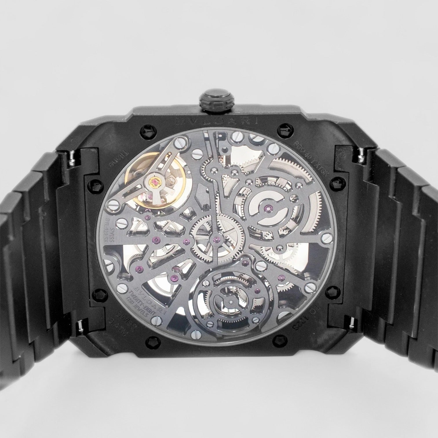 Octo Finissimo 40MM Titanium Black Ceramic Skeleton Watch