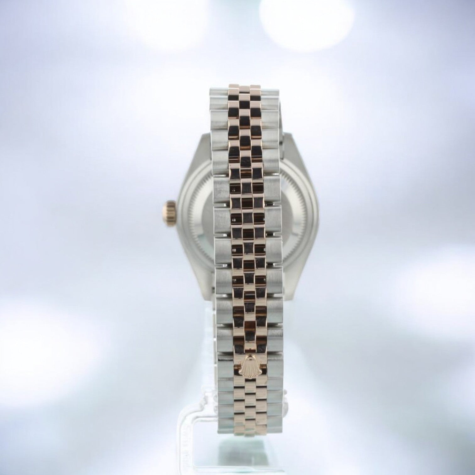 DATEJUST 28mm EVEROSE GOLD / STEEL IN JUBILEE BRACELET AUBERGINE PURPLE DIAMOND DIAL