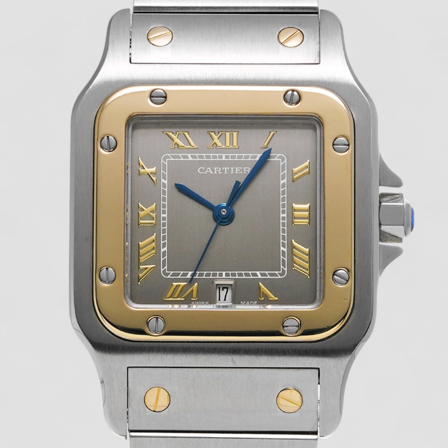 Santos Yellow Gold and Stainless Steel Quartz