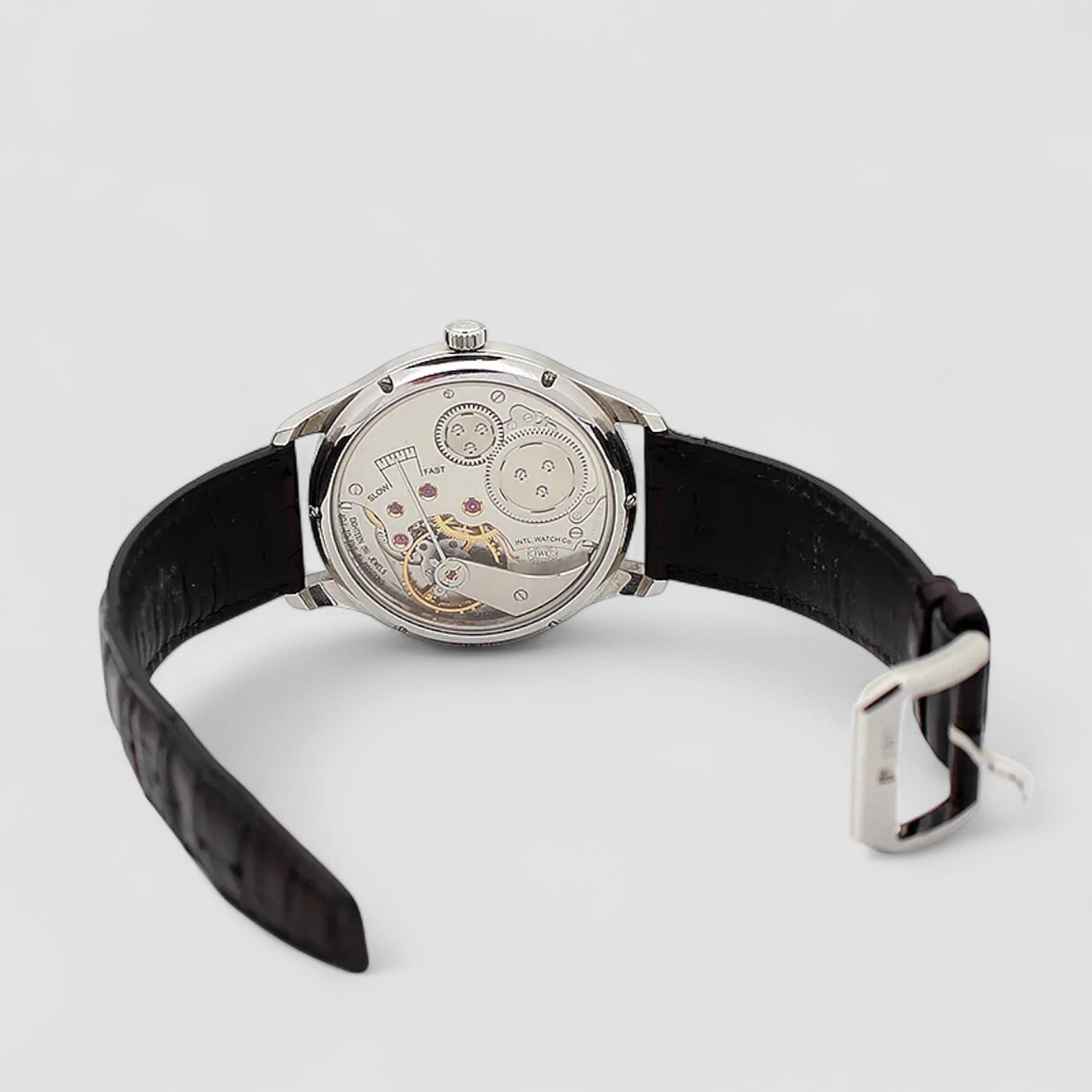 Portuguese Hand-Wound SS Black Dial