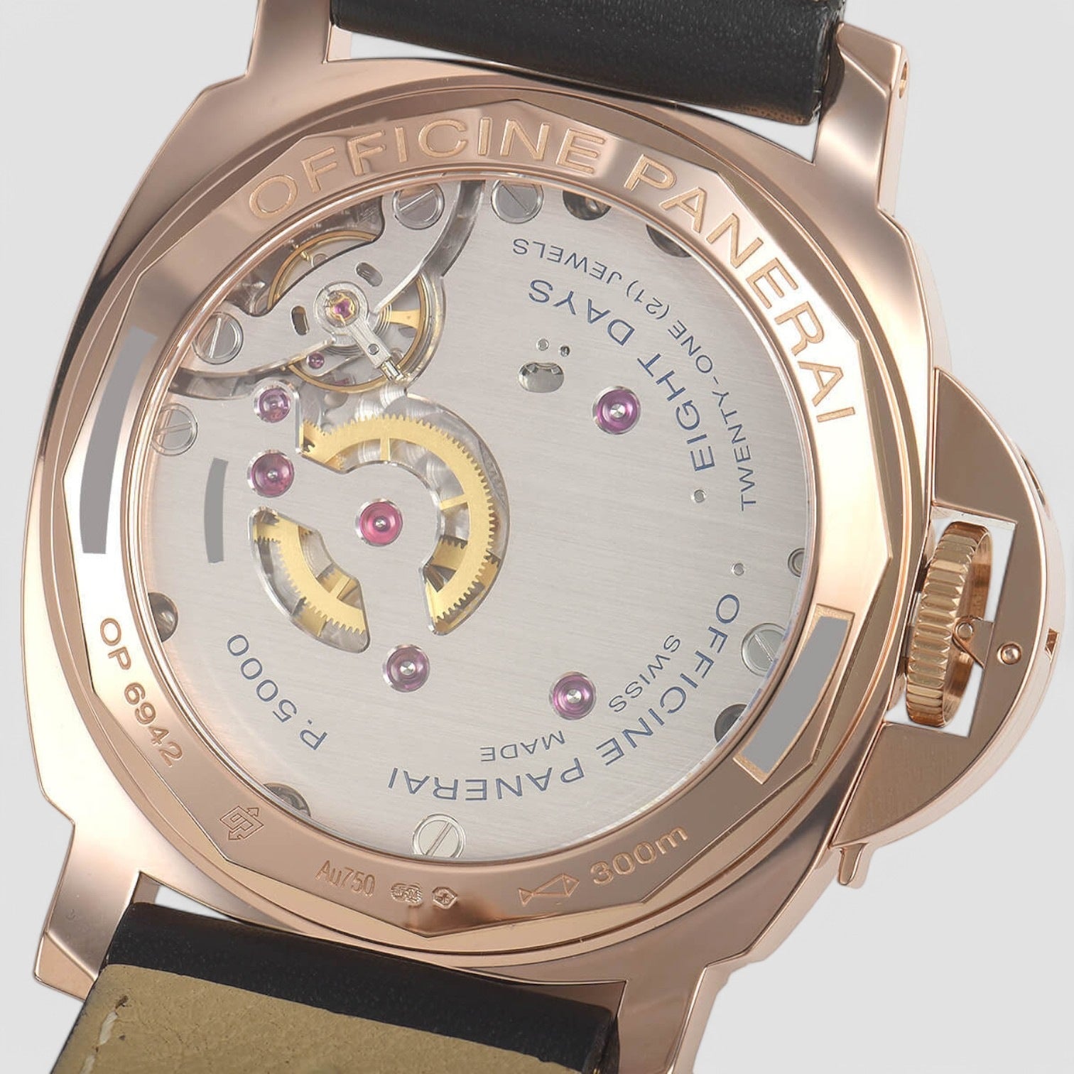 Luminor Marina Brown Dial 18kt Rose Gold Men's Watch