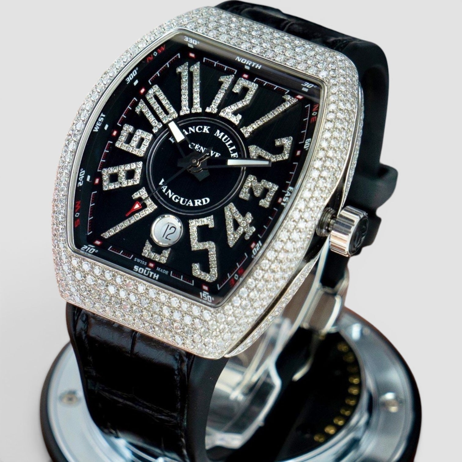 Vanguard Custom Diamond Black Dial