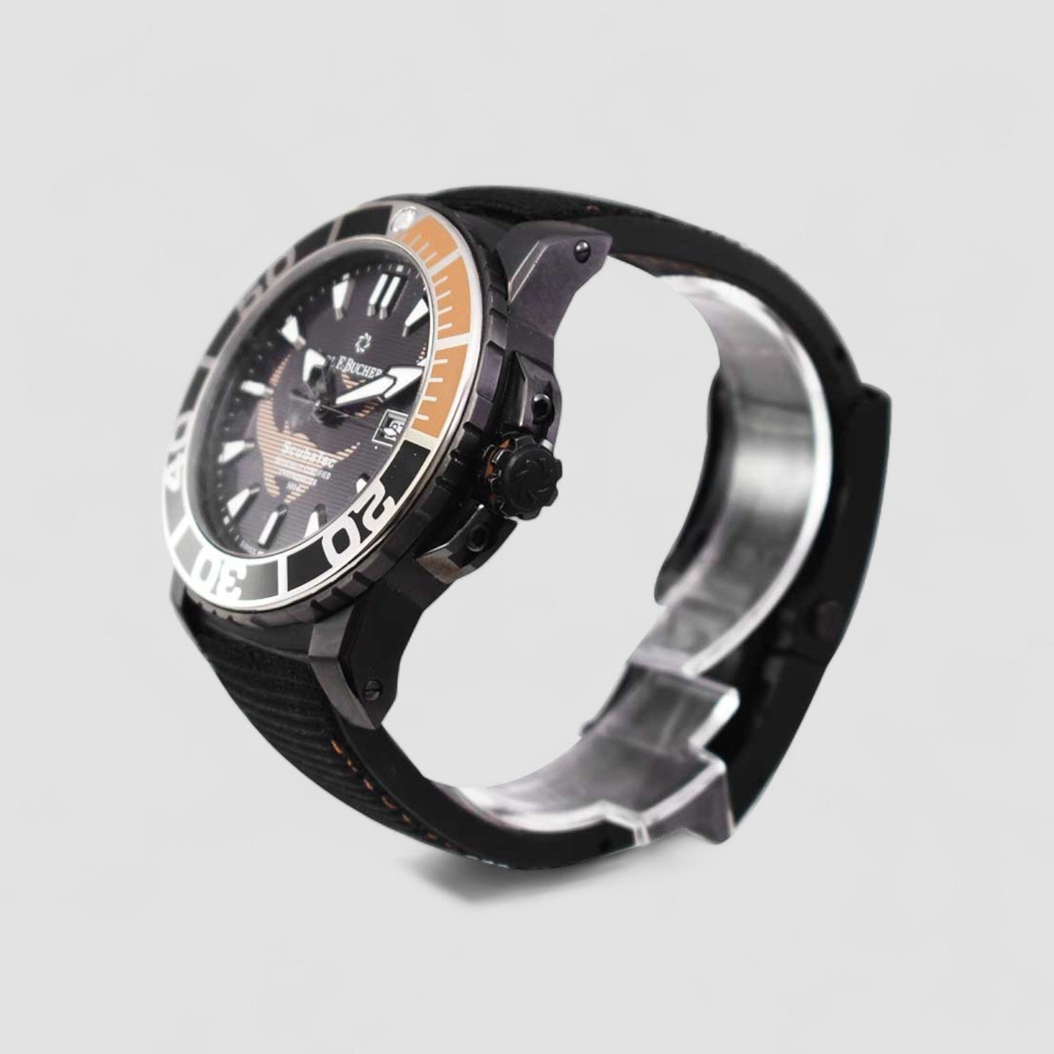 Patravi ScubaTec Automatic Chronometer Black Dial Men's Watch