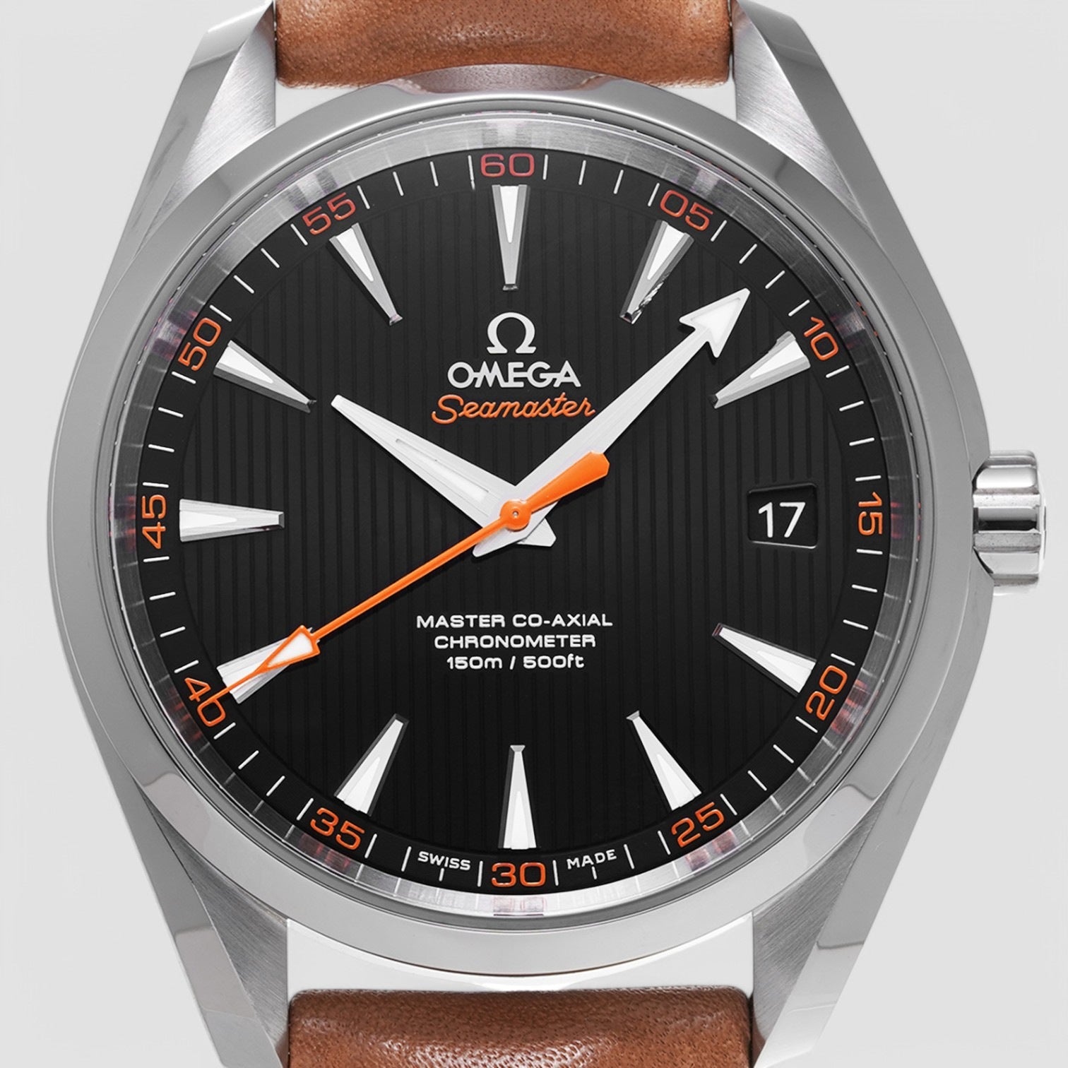 Aqua Terra Co-Axial 150M Black Dial SS / Strap