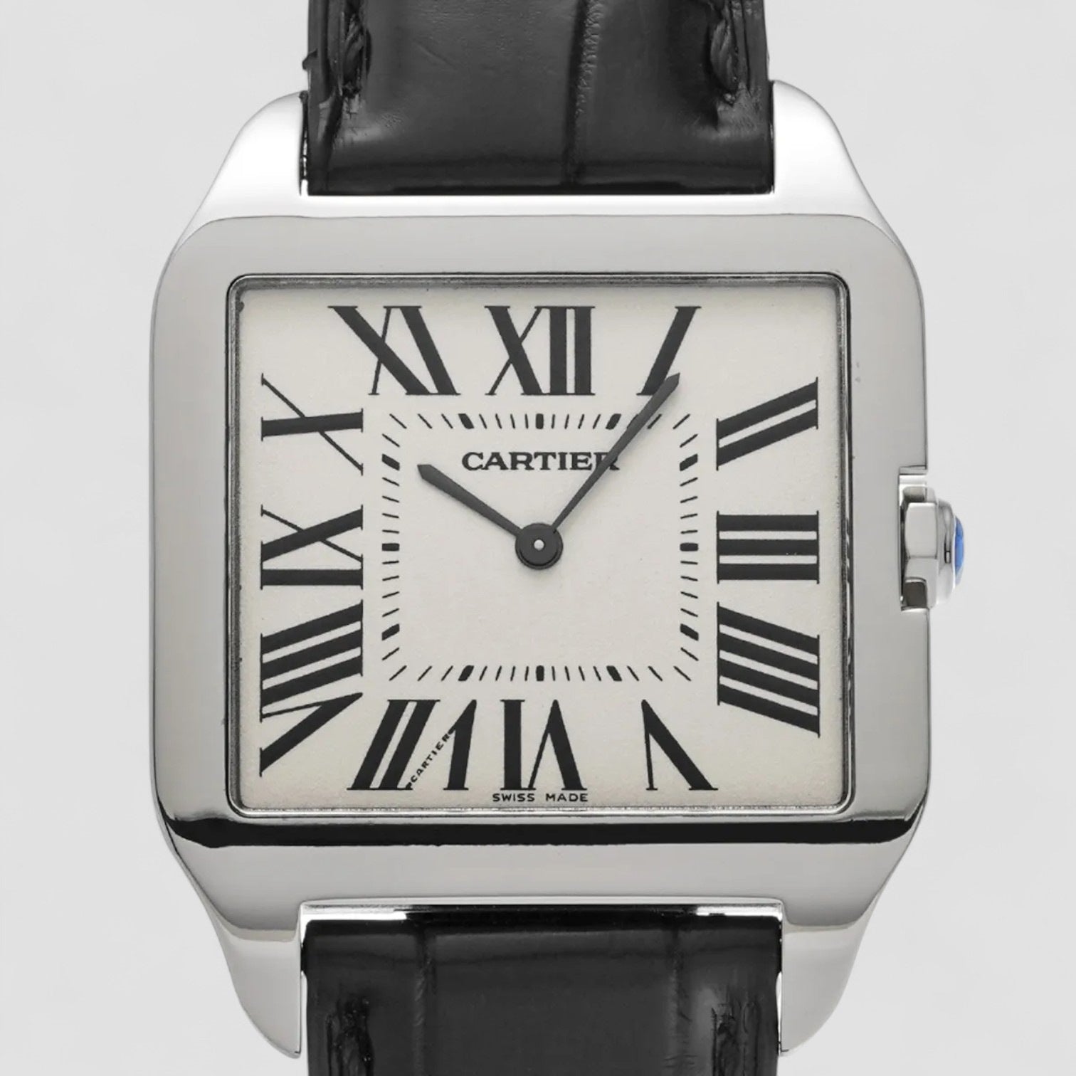 Santos Dumont White Gold Manual Wind
