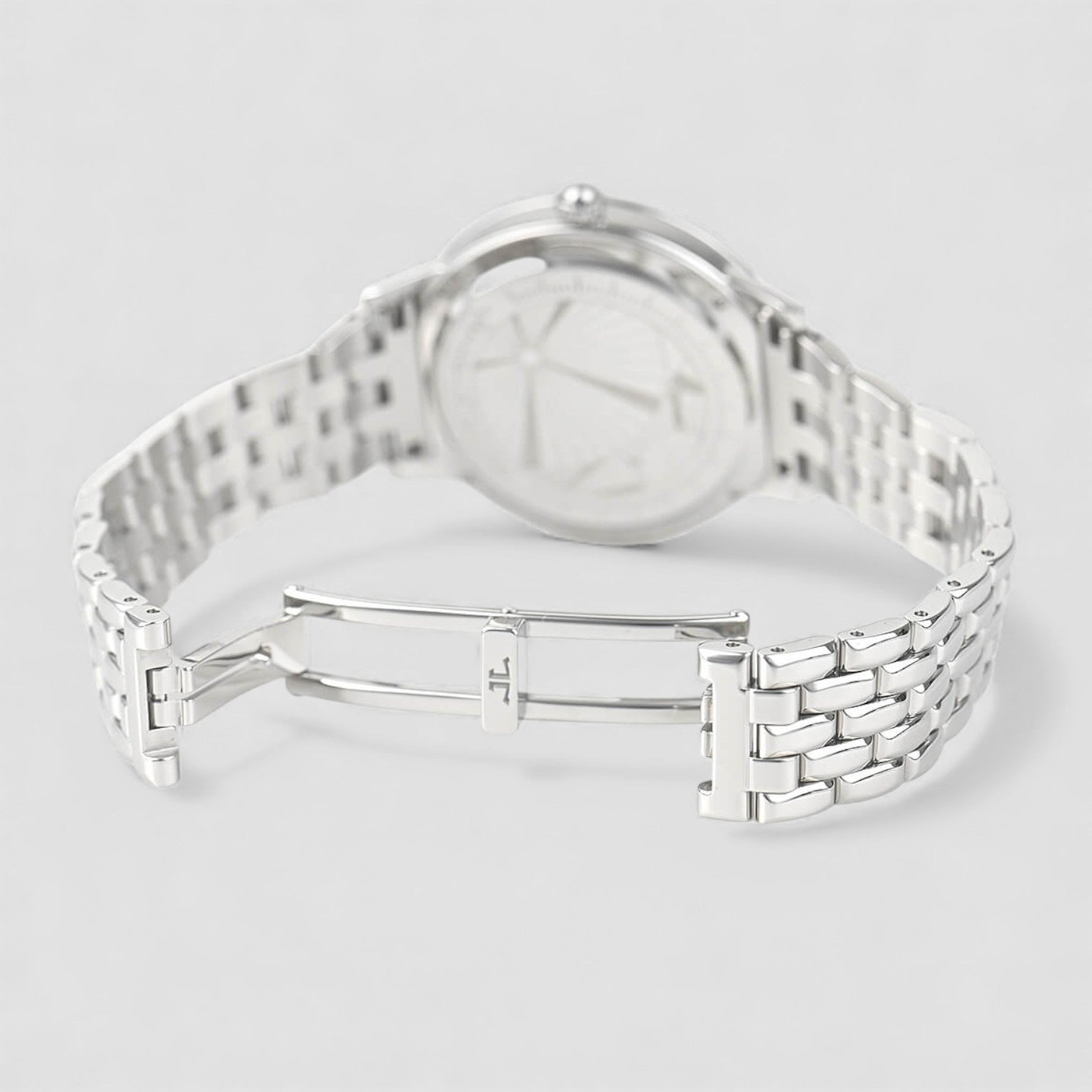 Rendez-Vous White Dial Diamond Bezel Stainless Steel Ladies Watch