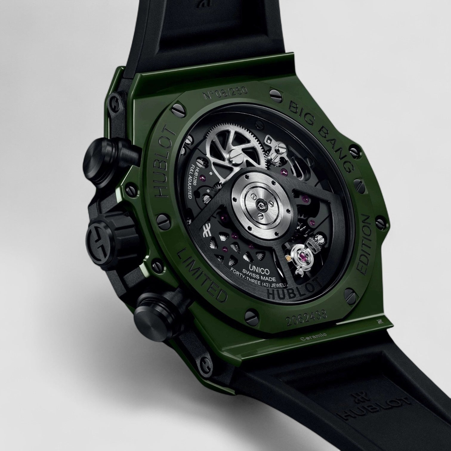 Big Bang Unico Dark Green Ceramic Automatique Cadran 42mm