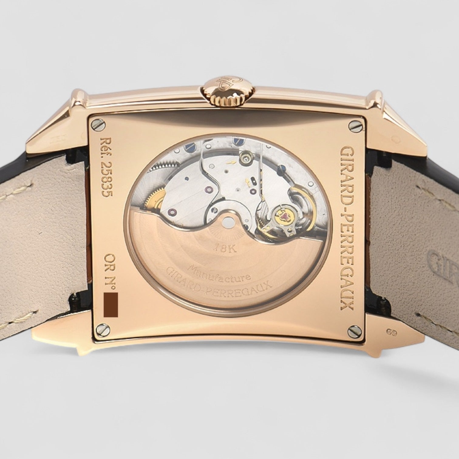 Vintage 1945 Automatic Silver Dial 18K Rose Gold