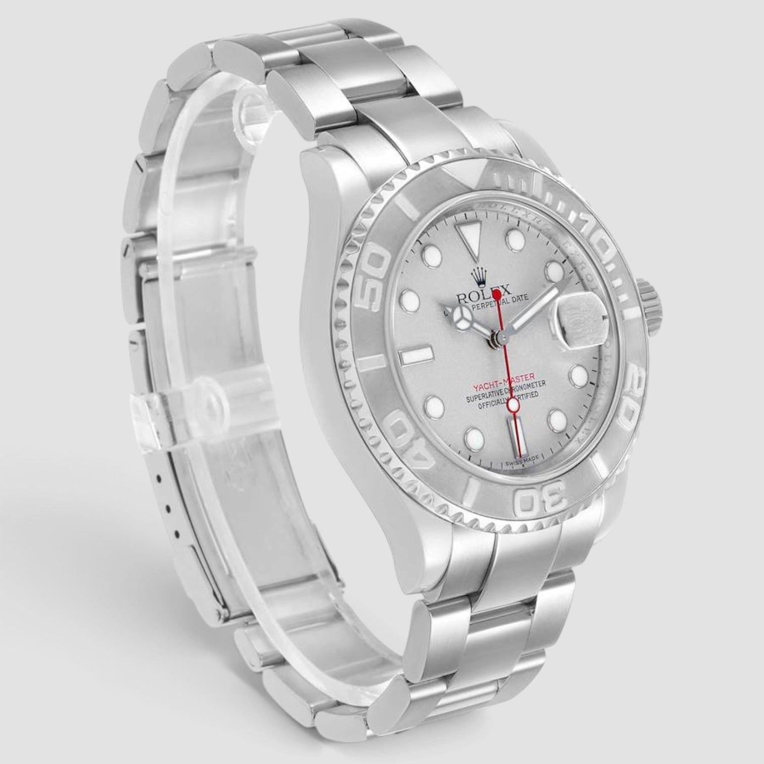 Yacht-Master 40mm Stainless Steel & Platinum Silver Dial