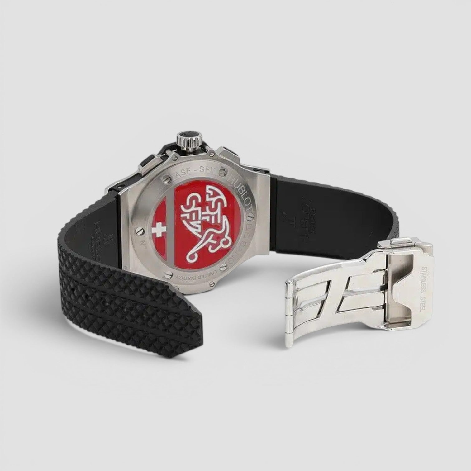 Stainless Steel White Dial Watch 44mm