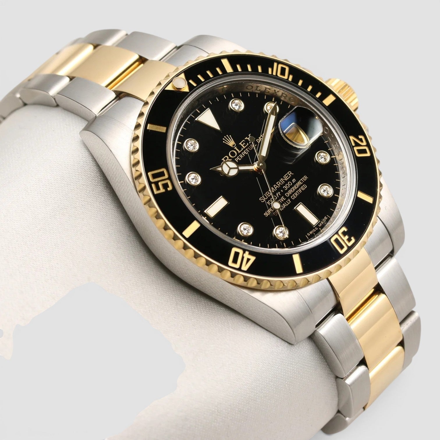 Rolex Submariner Date Rare Discontinued Factory Diamond Dial