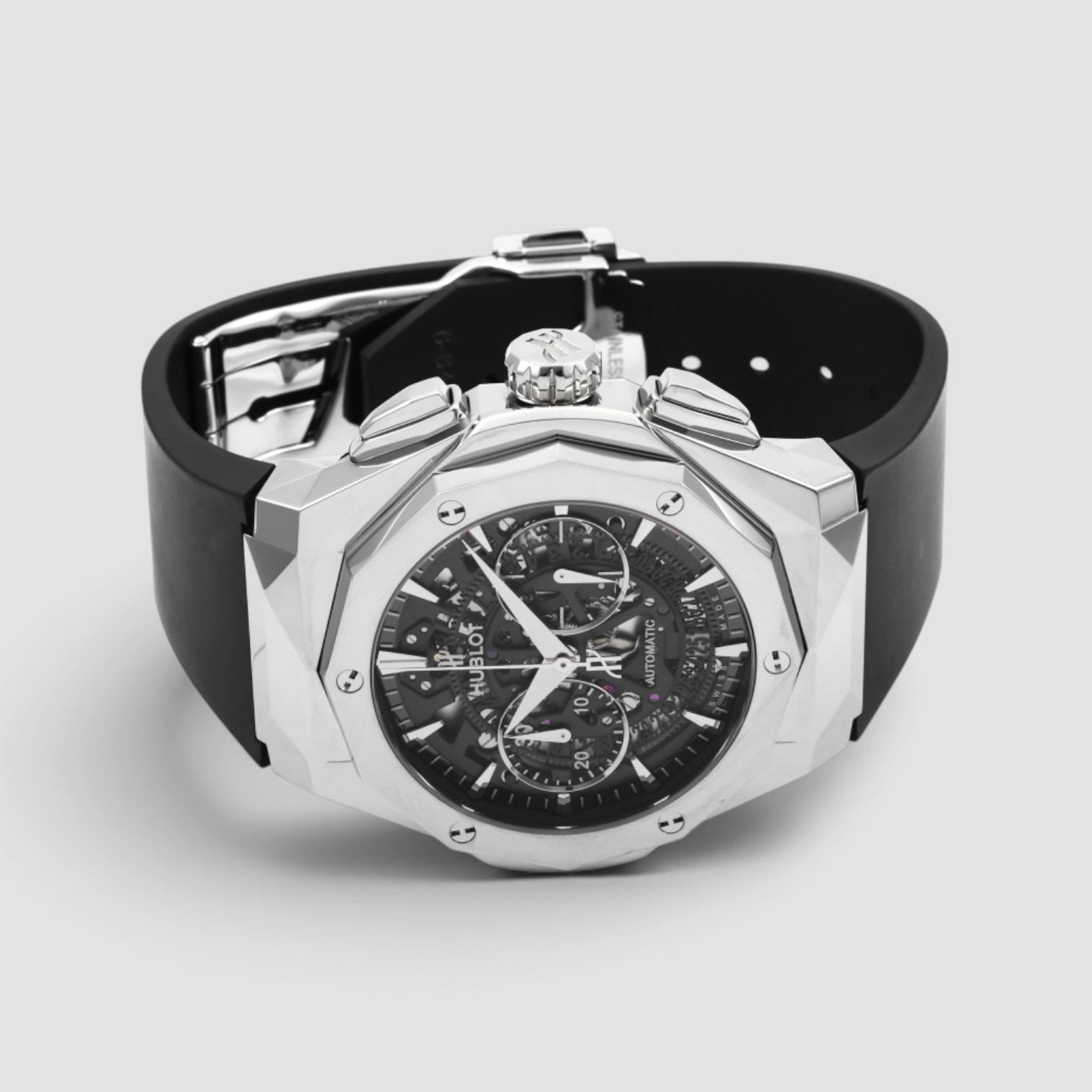 Classic Fusion Aerofusion Chronograph Titanium Black Skeleton Dial