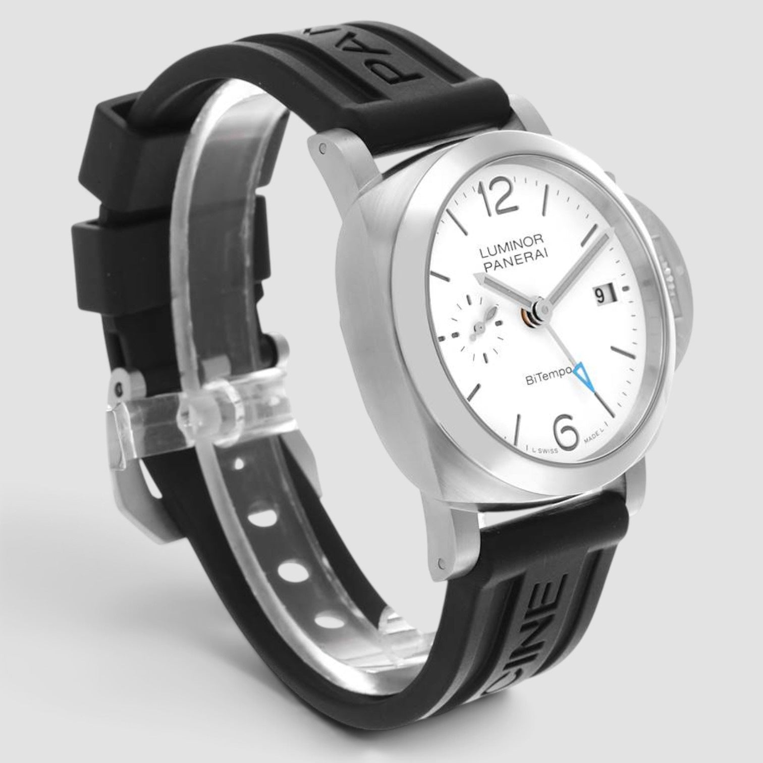 Luminor Quaranta BiTempo 40mm Steel White Dial