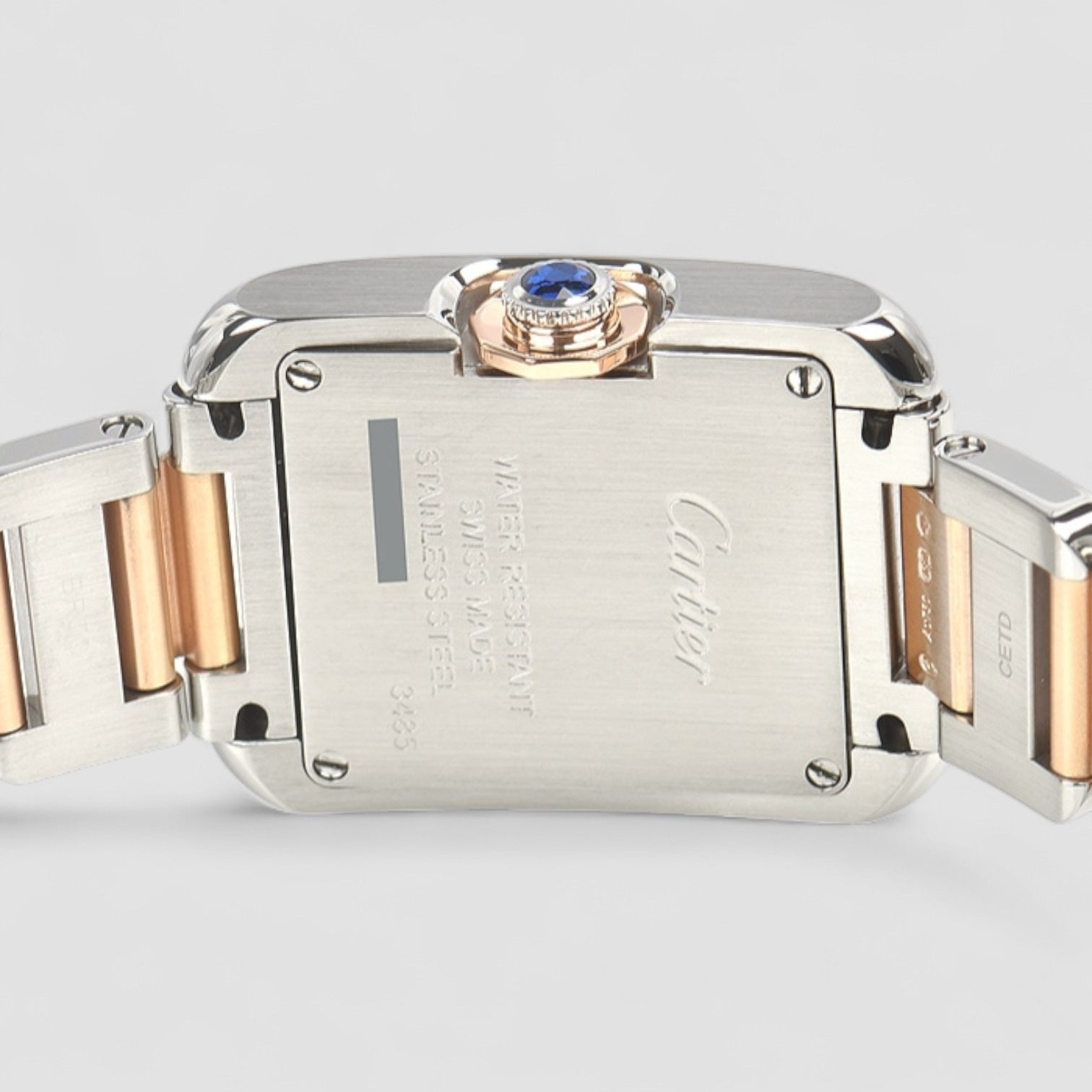 Tank Anglaise Small Diamond Dial 18K / SS