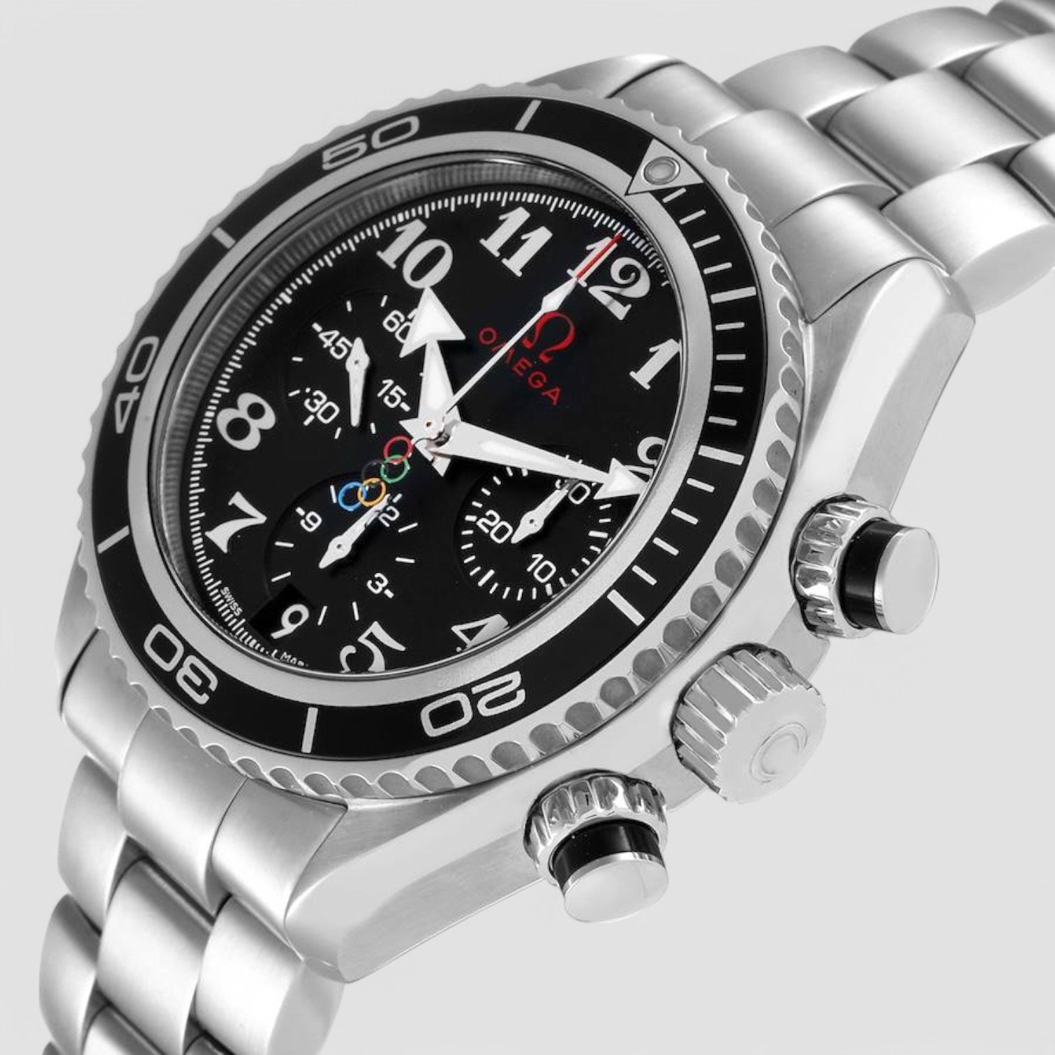 Seamaster Automatic Black Dial Stainless Steel Men's Watch