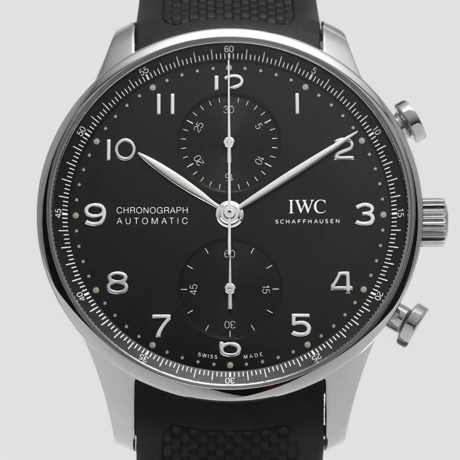 Portugieser Chronograph SS Black Dial