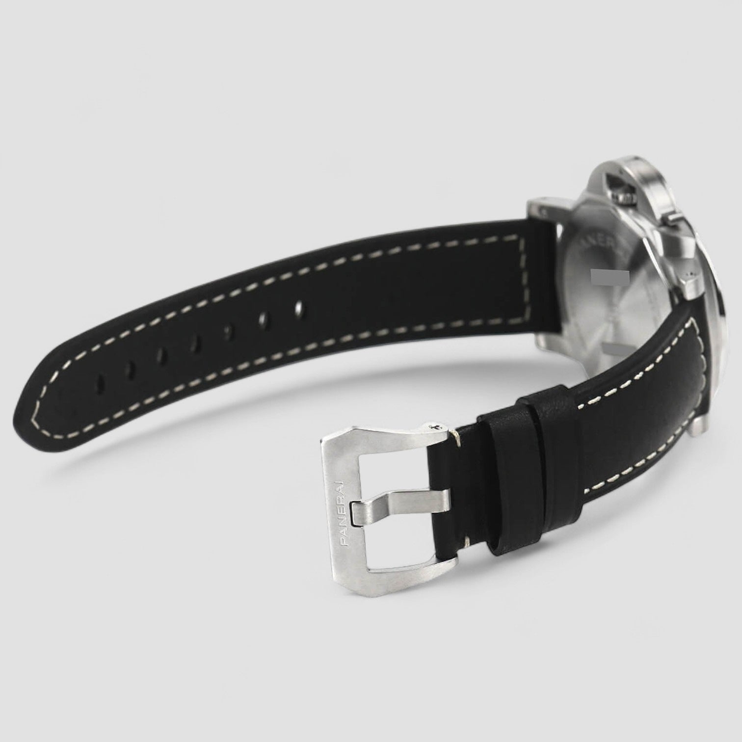 Luminor Marina Automatic Black Dial Black Leather Men's Watch 42mm