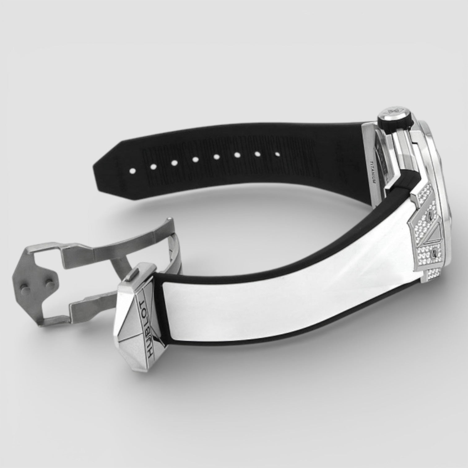 Big Bang Unico Sang Bleu Ii White Pave 45mm