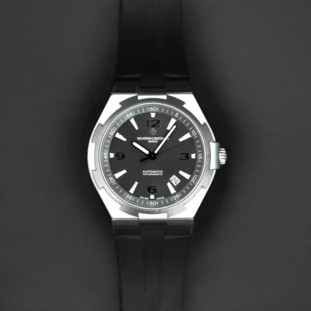 Overseas "Deep Stream" Automatic Grey Dial Titanium / SS