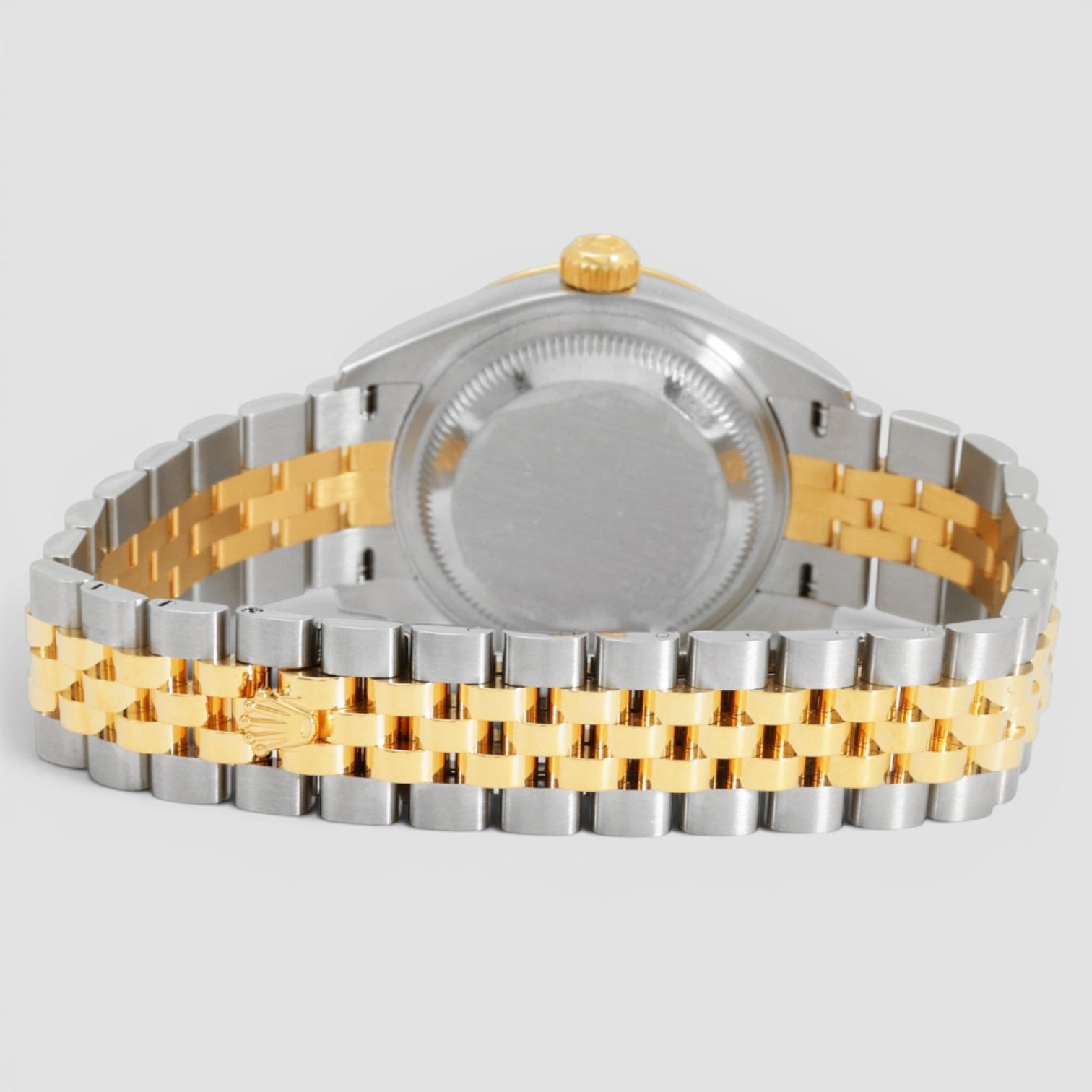 Lady-Datejust 28mm Steel & Yellow Gold Diamond Silver Dial