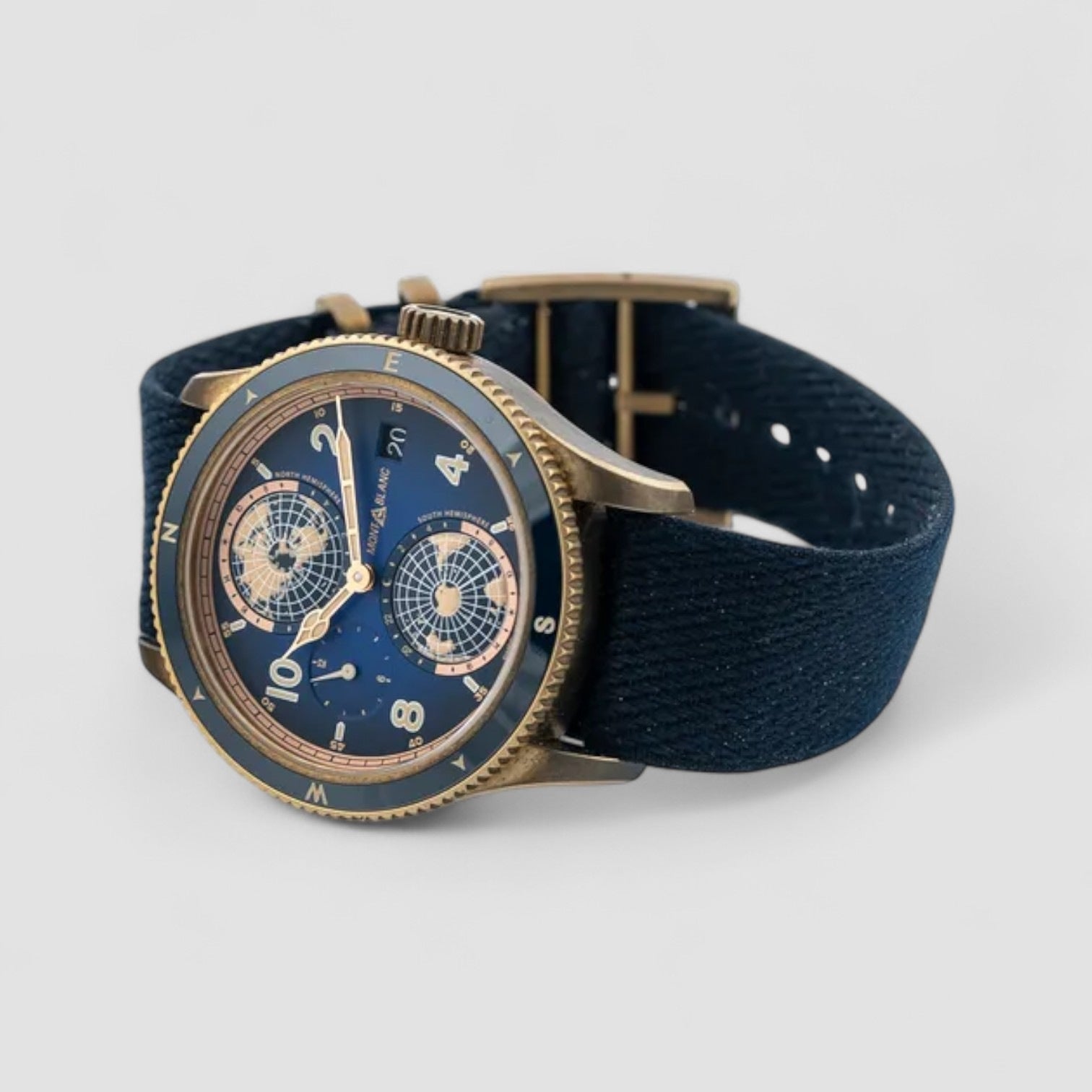 1858 Geosphere Bronze "Messner" L.E. 42MM Blue Dial