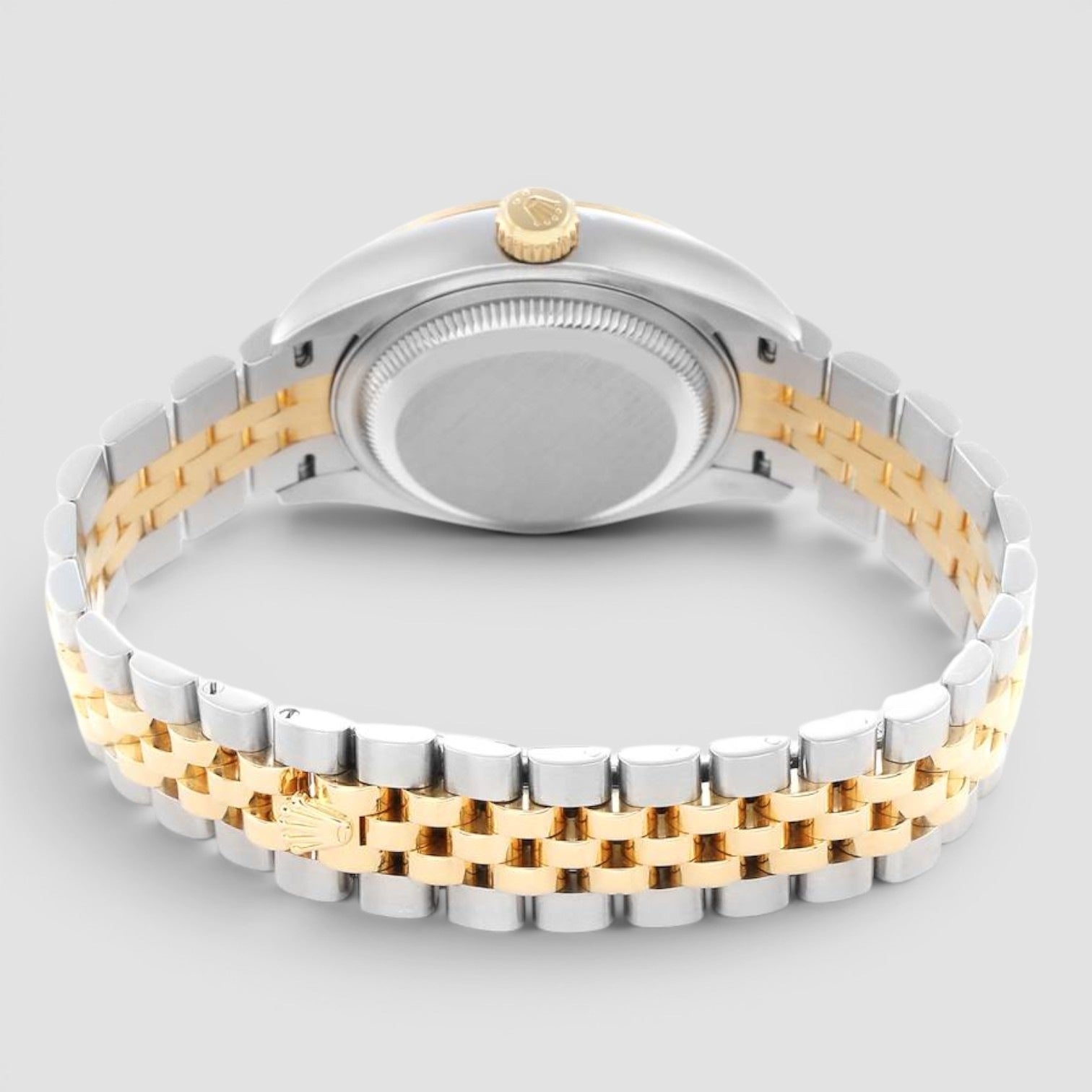 Lady-Datejust Champagne Dial Two-Tone Jubilee