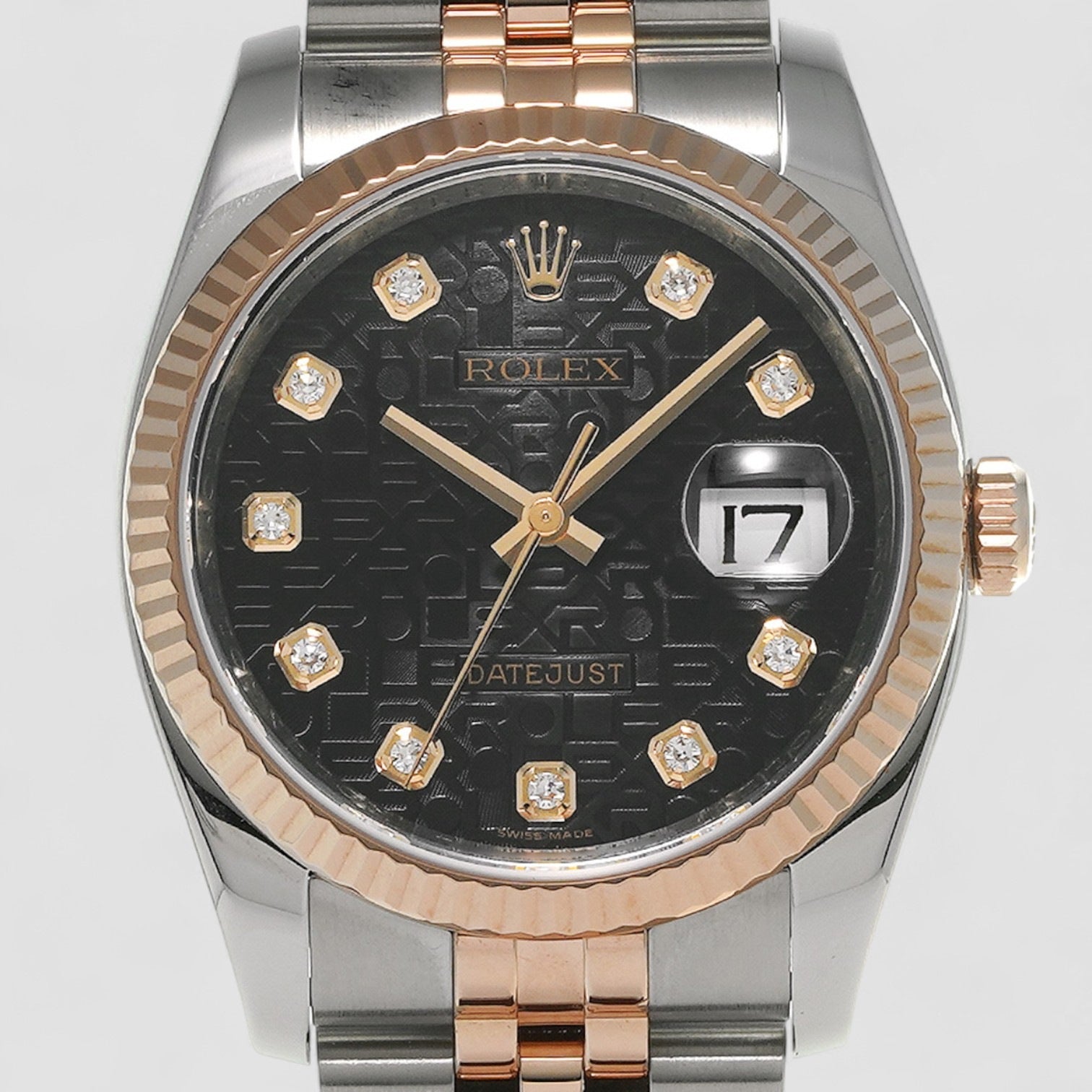 Datejust 36mm Factory Jubilee Black Diamond Dial